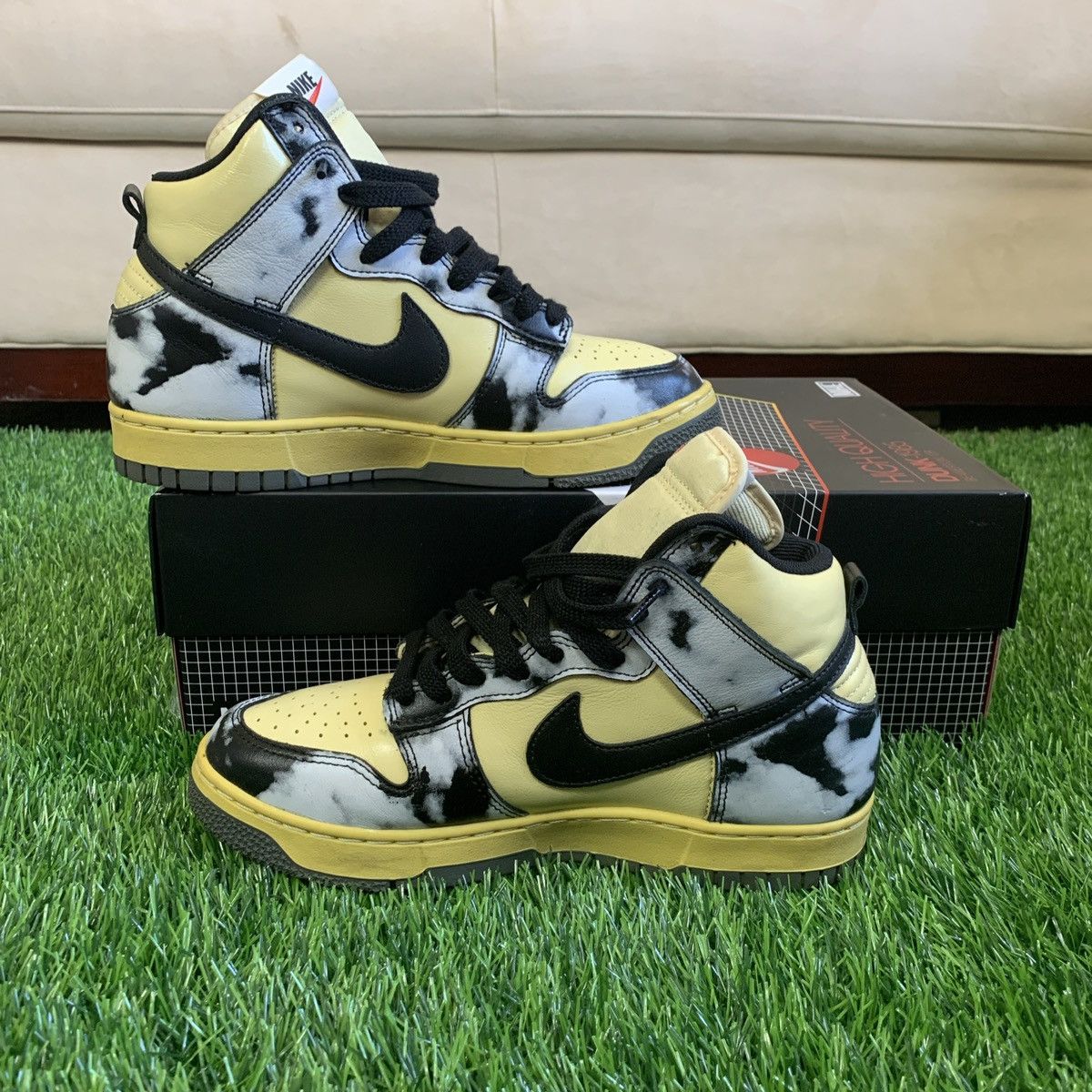 Nike Nike Dunk High 1985 Black Acid Wash 2021 Size US 7.5 / EU 40-41 - 2 Thumbnail