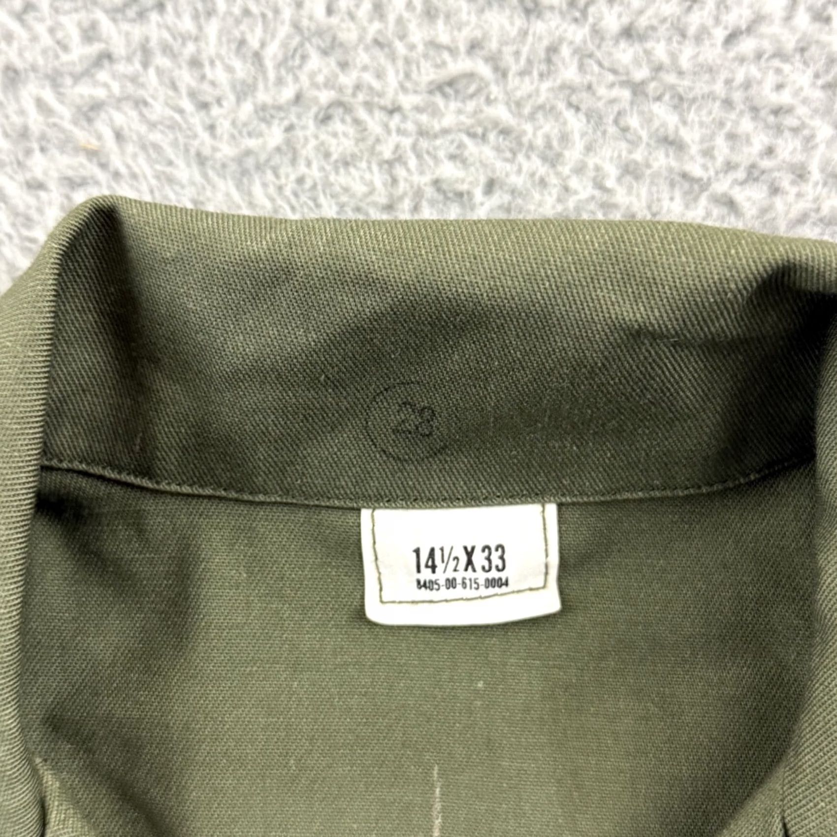 Vintage VINTAGE US Military OG-507 Utility Shirt Mens S Green Fatigue 80s Army Button-Up Size US S / EU 44-46 / 1 - 6 Thumbnail