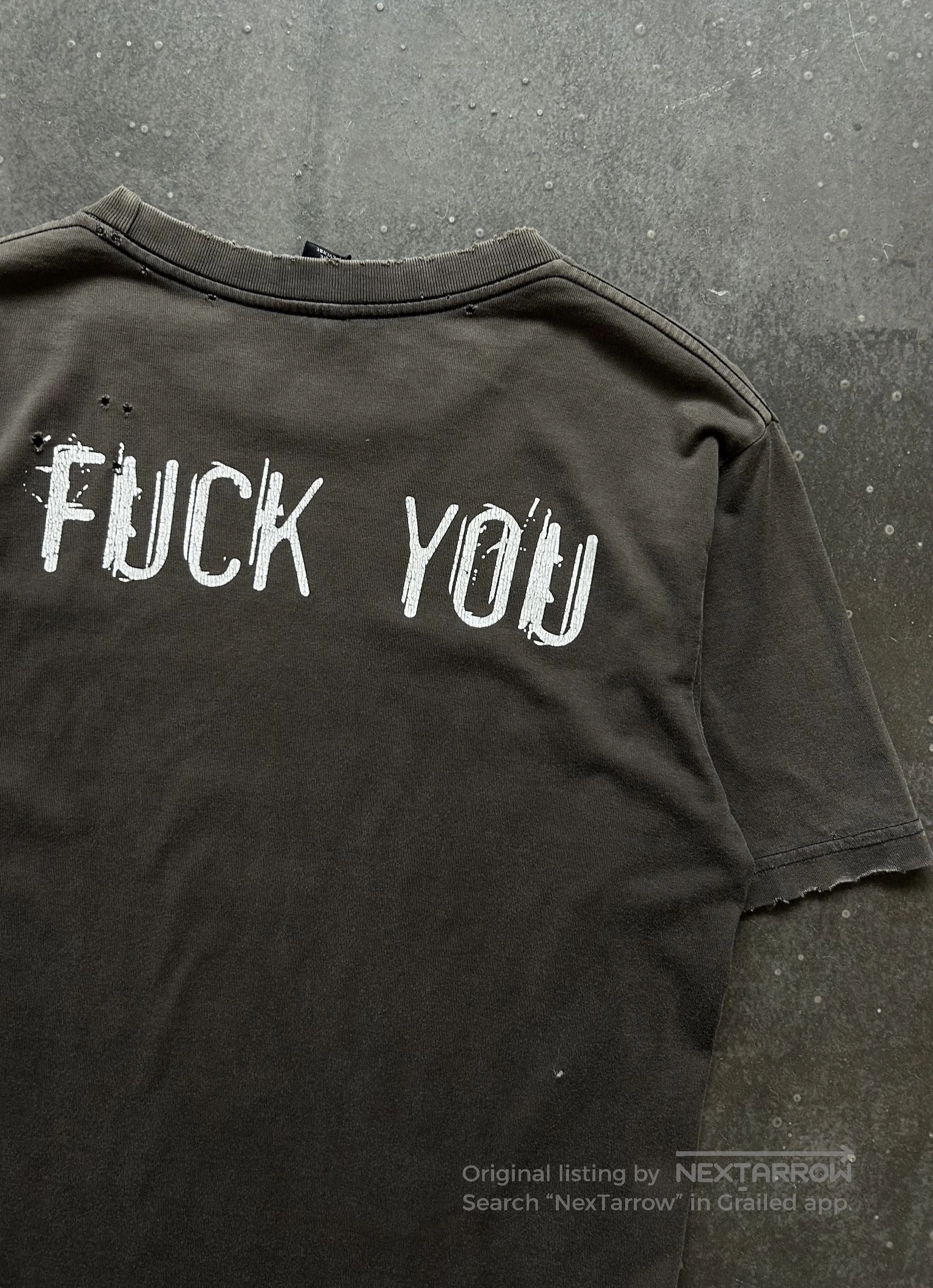 DEN IM by SIKI IM Number (N)ine 04ss Slogan Distressed Tee. Size US M / EU 48-50 / 2 - 6 Thumbnail