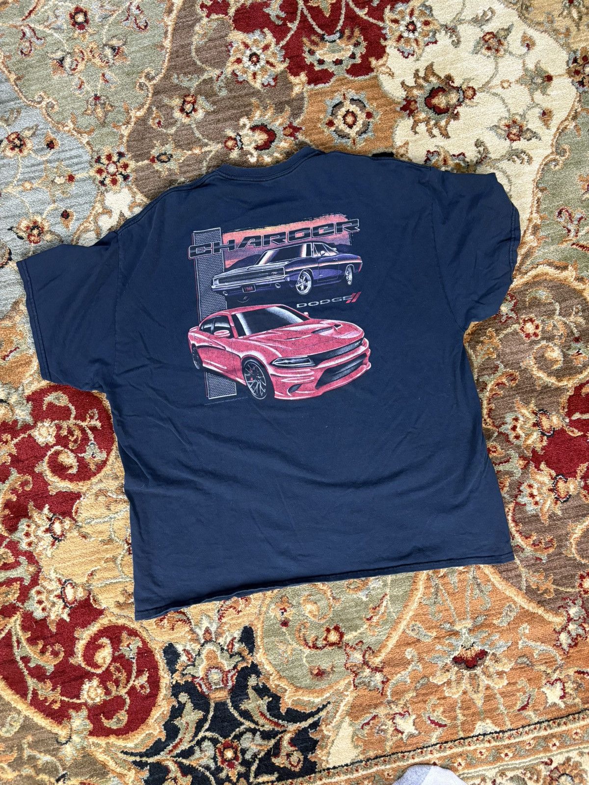 Vintage Y2K Dodge Charger Graphic Tshirt Size US XL / EU 56 / 4 - 3 Thumbnail