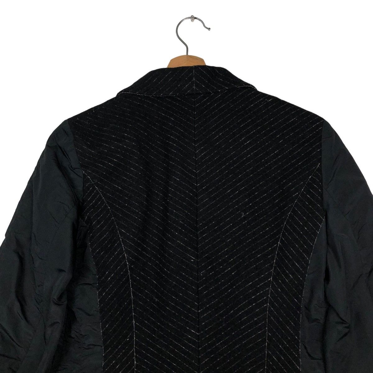 Hiroko Koshino Homme 🔥Vintage Cropped Biker Jacket Double Collar Hiroko Bis Size US M / EU 48-50 / 2 - 9 Thumbnail