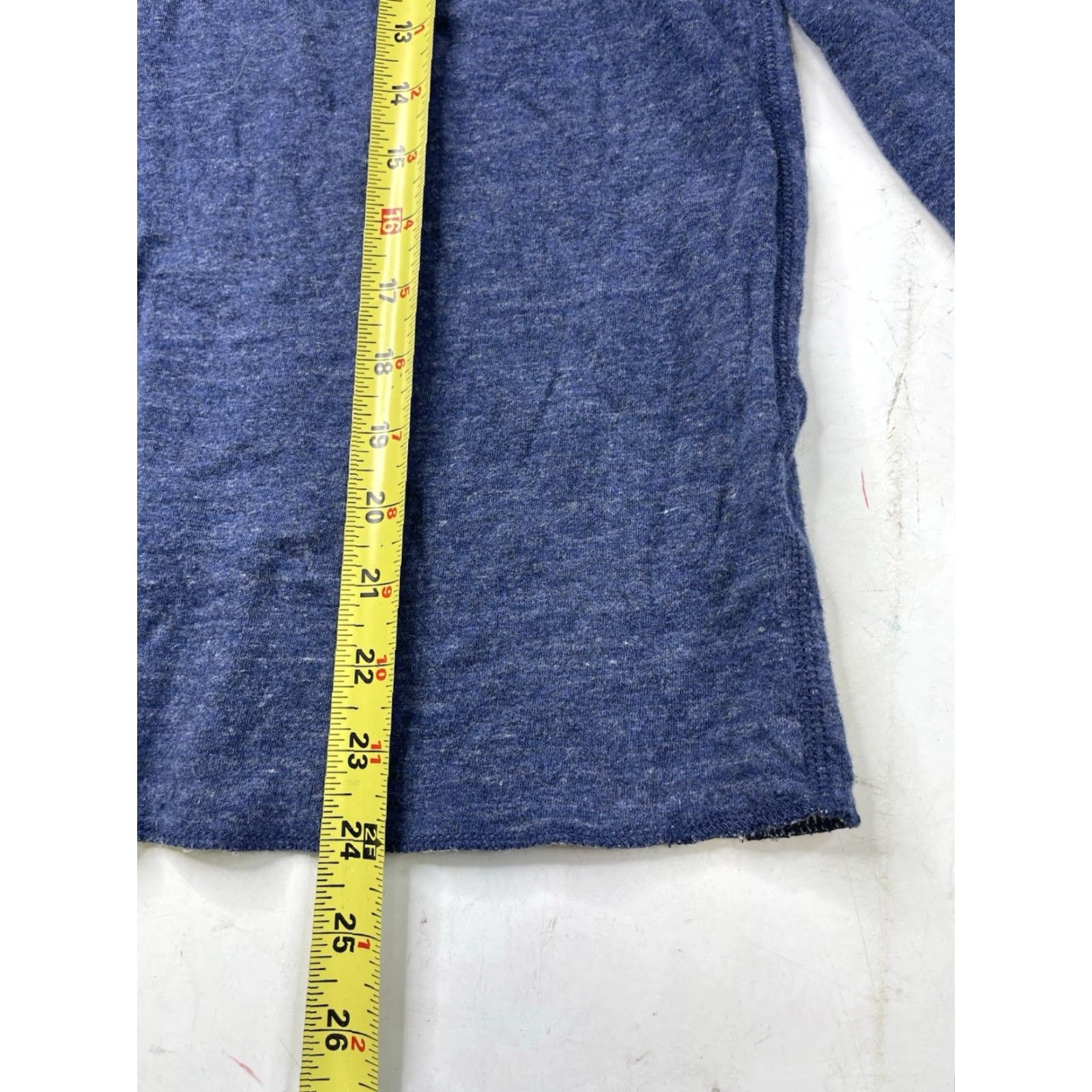 J.Crew J.CREW Shirt Mens Medium Blue Knit Henley Long Sleeve 100% Cotton Double Faced Regular Fit Size US M / EU 48-50 / 2 - 5 Thumbnail
