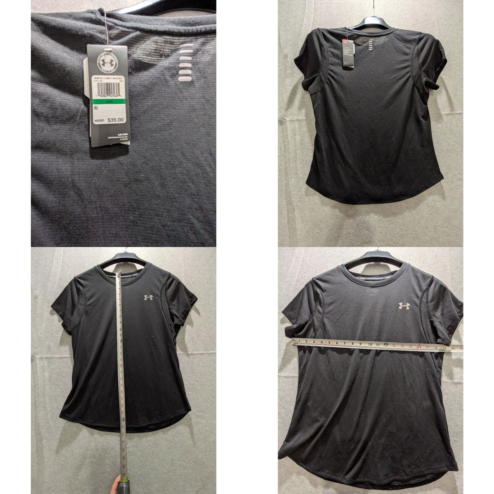 Under Armour Under Armour Shirt Women's L Black Streaker 2.0 Run Heat Gear Size L / US 10 / IT 46 - 8 Thumbnail