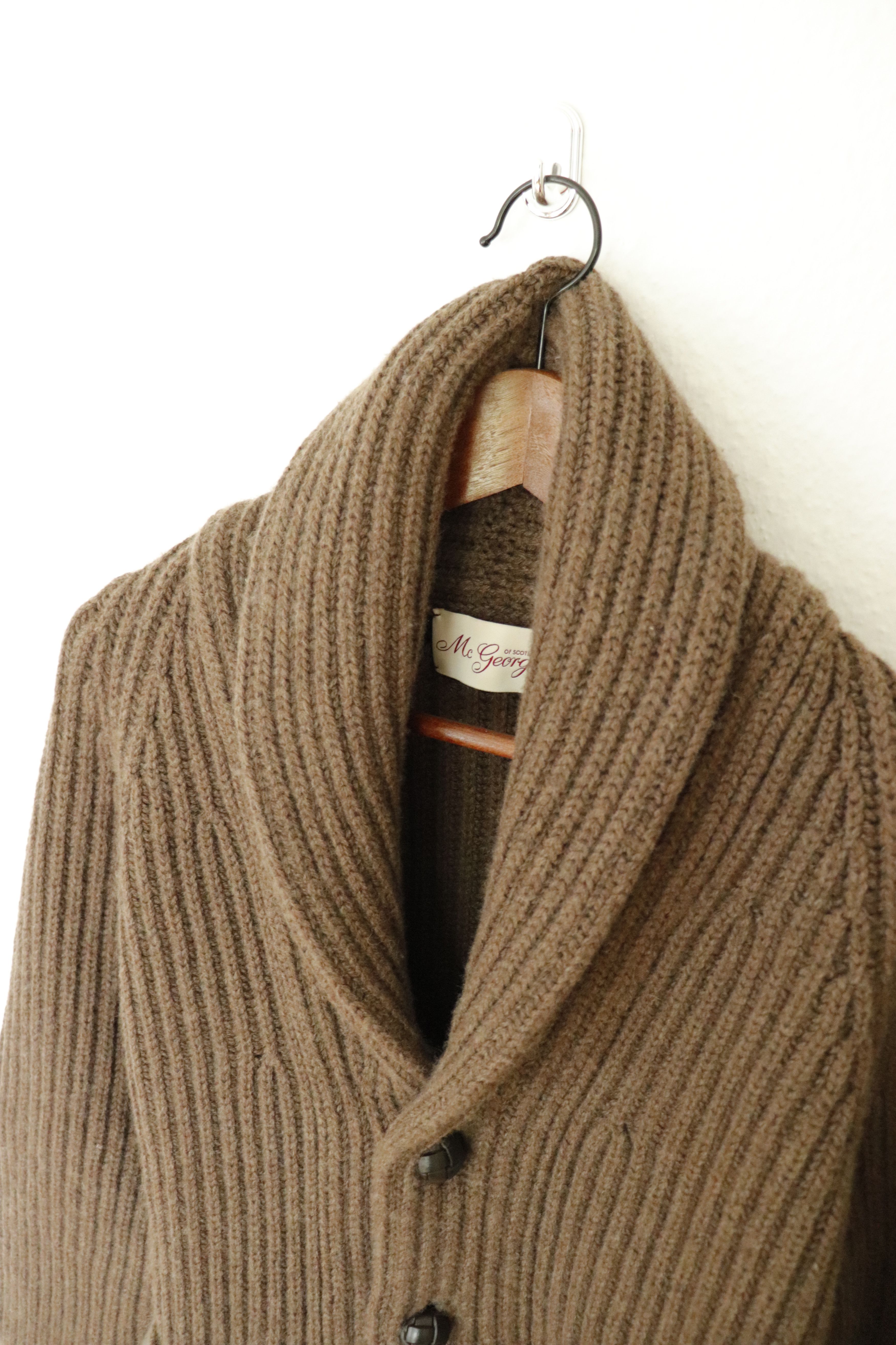 William Lockie Iconic McGeorge of Scotland Cashmere Shawl Collar Cardigan Size US S / EU 44-46 / 1 - 3 Thumbnail