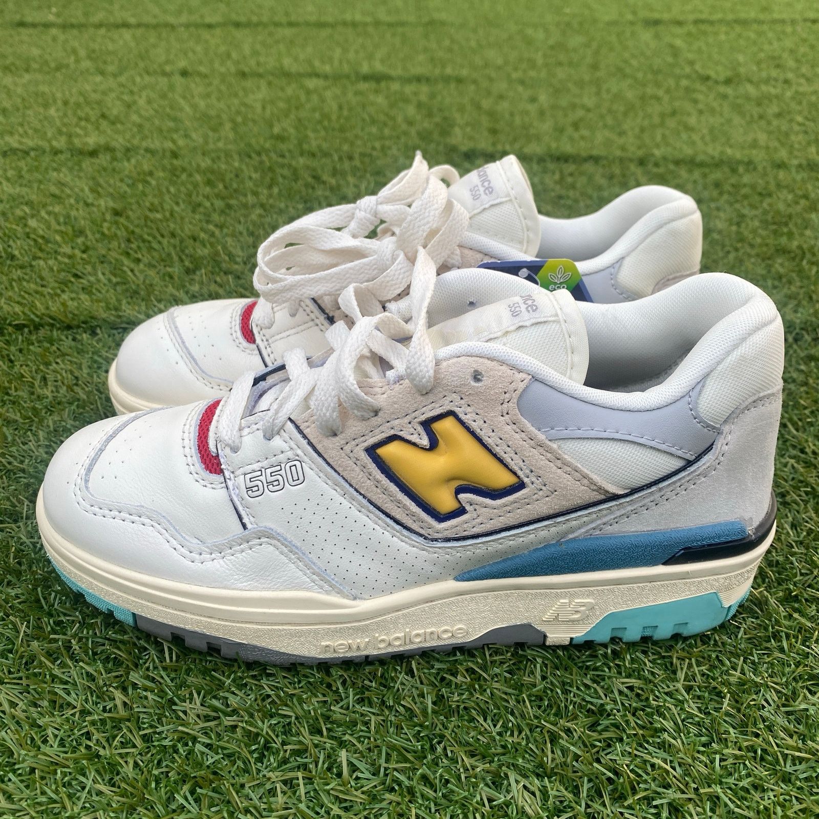 New Balance New Balance 550 White Surf Sea Salt Yellow Sneakers 