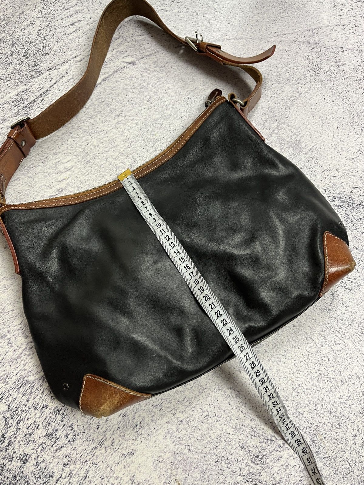 Genuine Leather × Vintage Vintage Francesco Biasa Genuine Split Leather Shoulder Bag Size ONE SIZE - 23 Thumbnail