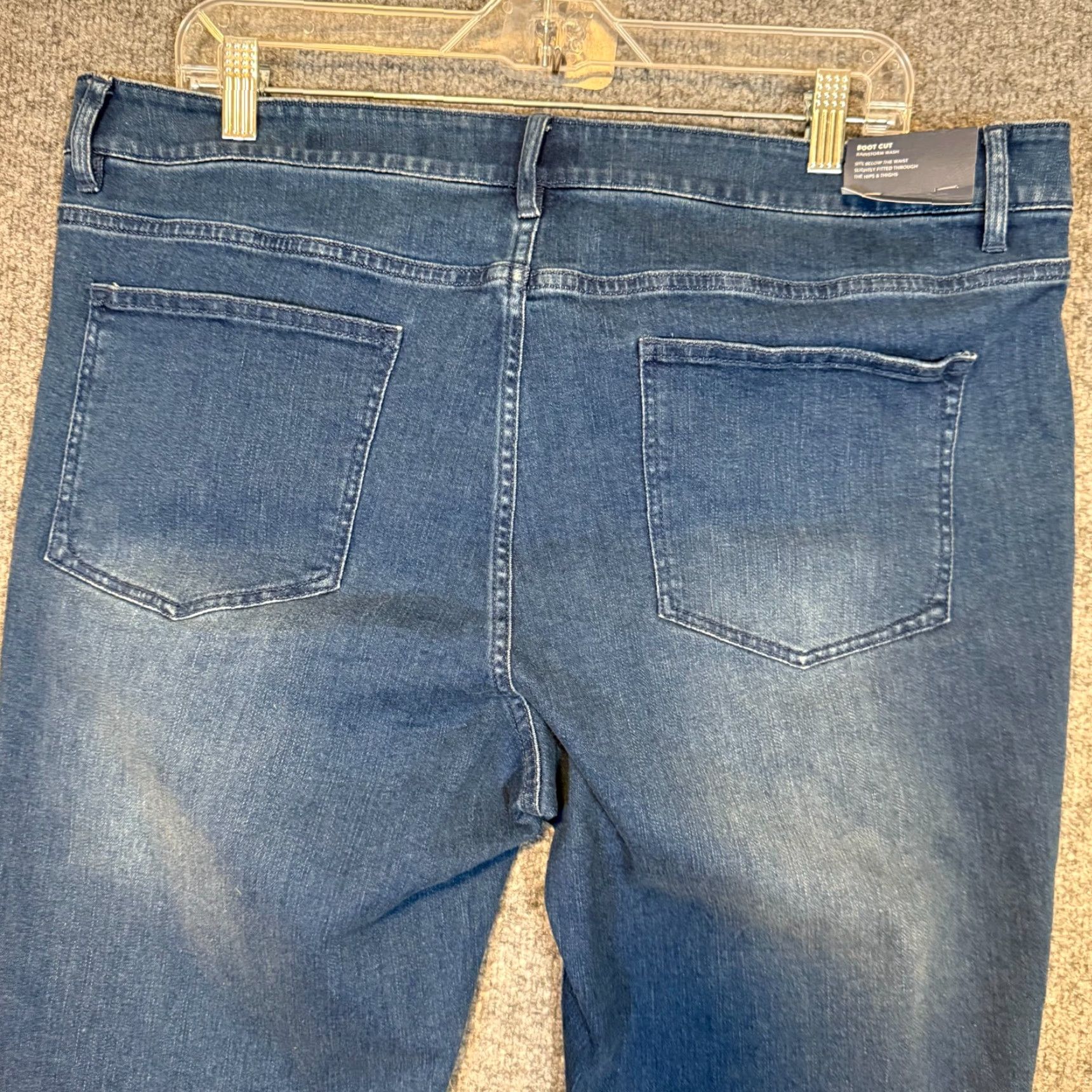 J. Jill VINTAGE J.Jill Jeans Womens 16 Blue Denim Authentic Fit Bootcut Fitted Rainstorm NEW Size 38" / US 16 / IT 52 - 3 Thumbnail