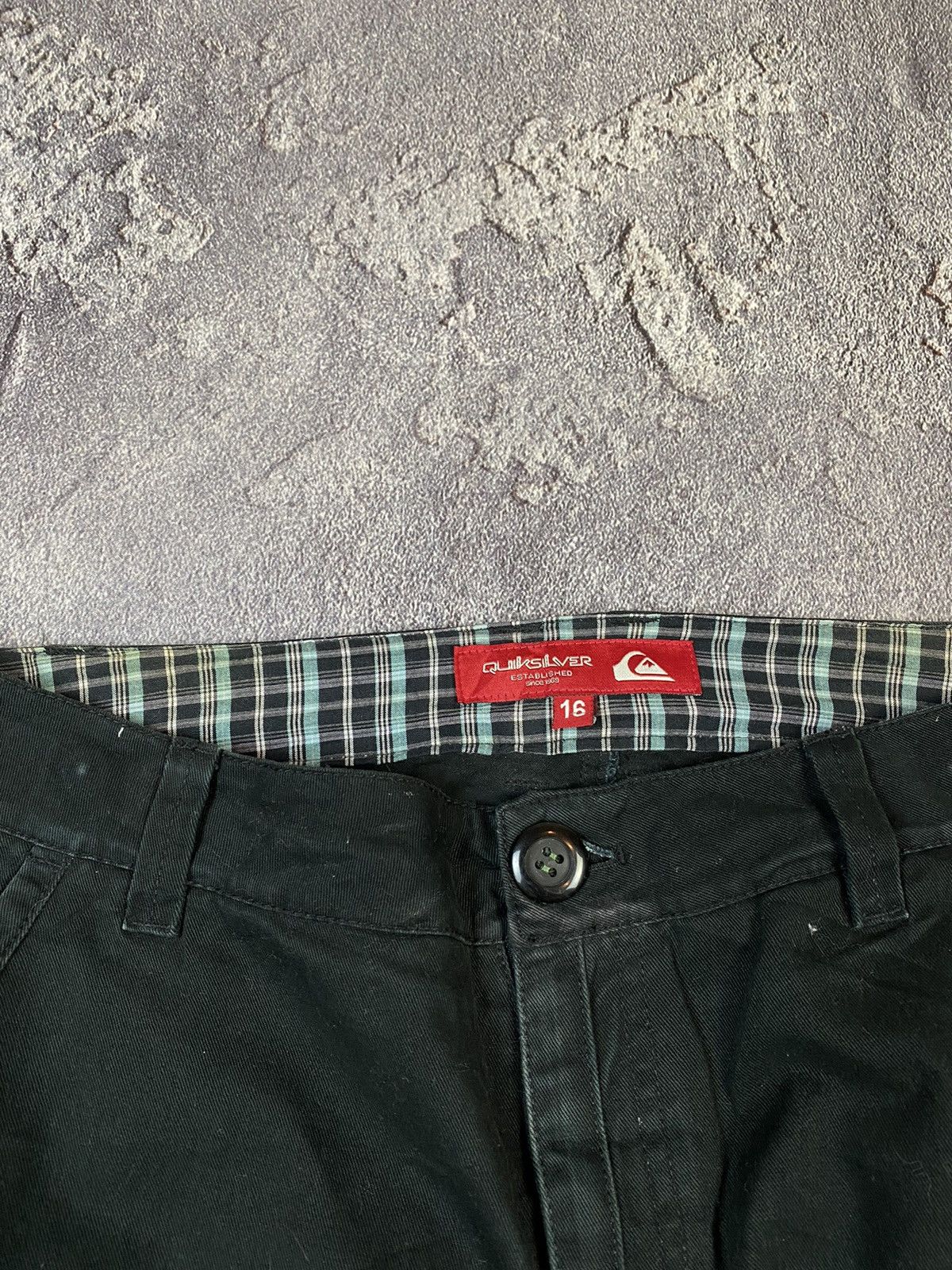 Quiksilver VTG Quiksilver Cargo Black Pants Surf Style Streetwear Size US 31 - 6 Thumbnail
