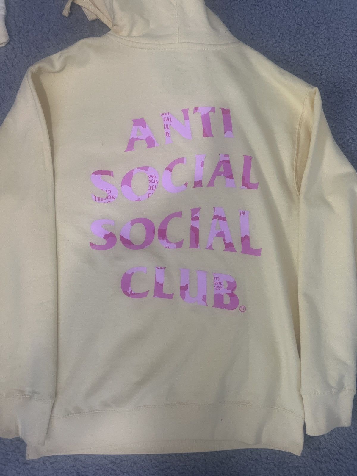 Anti social social clubs yellow hoodie