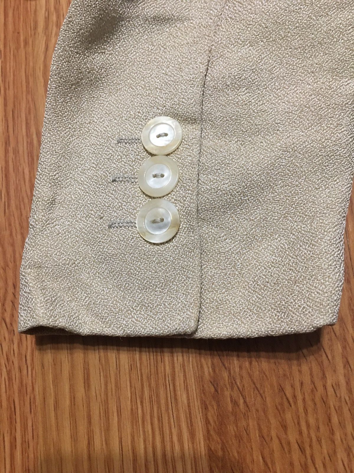 Emporio Armani × Giorgio Armani EMPORIO ARMANI Linen Cream Italy Design Blazer Jacket IT 38 Size XS / US 0-2 / IT 36-38 - 12 Thumbnail
