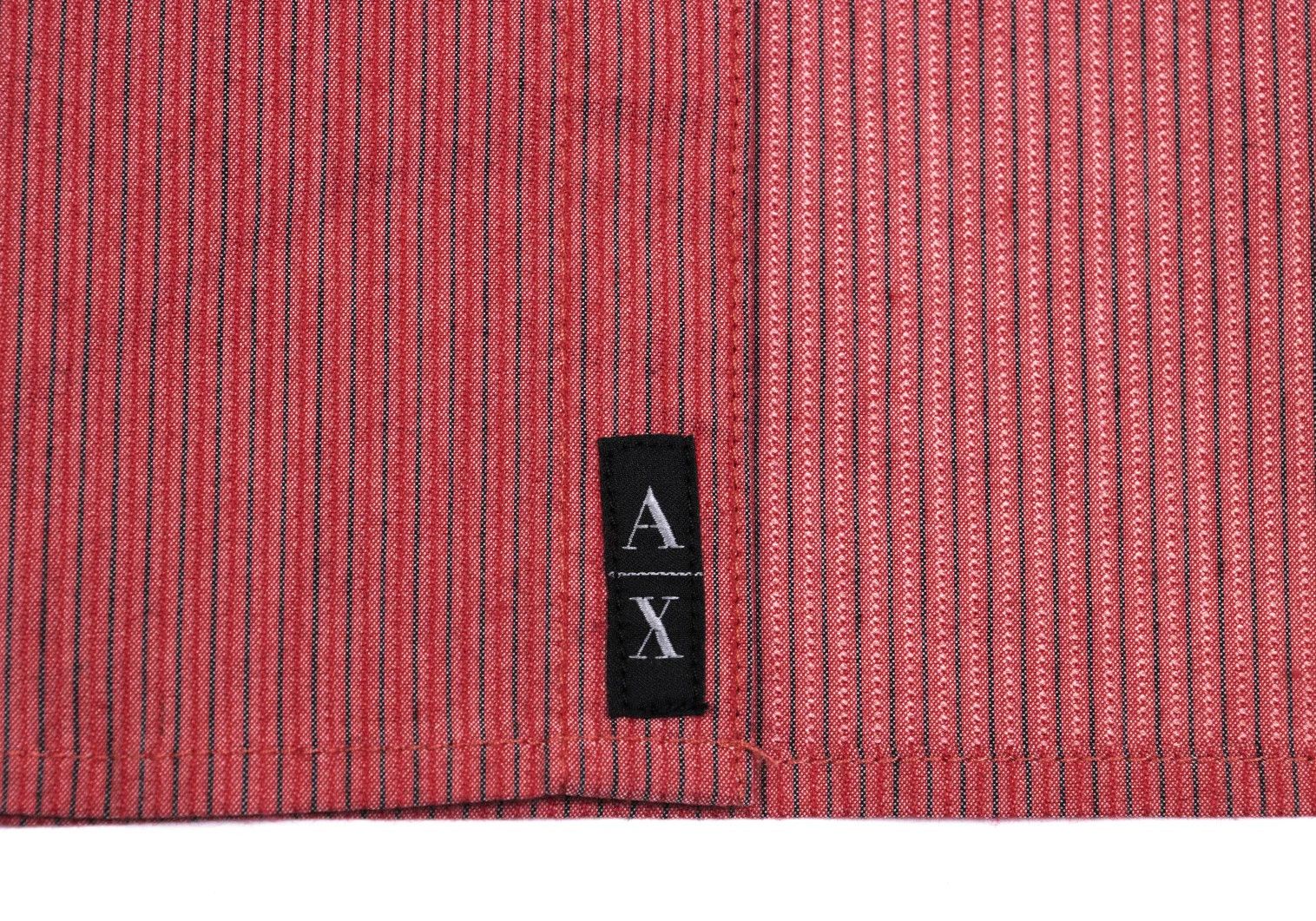 Armani Cotton Nylon Stretch Stripe Shirt in Red Size L Size US XXS / EU 40 - 9 Thumbnail