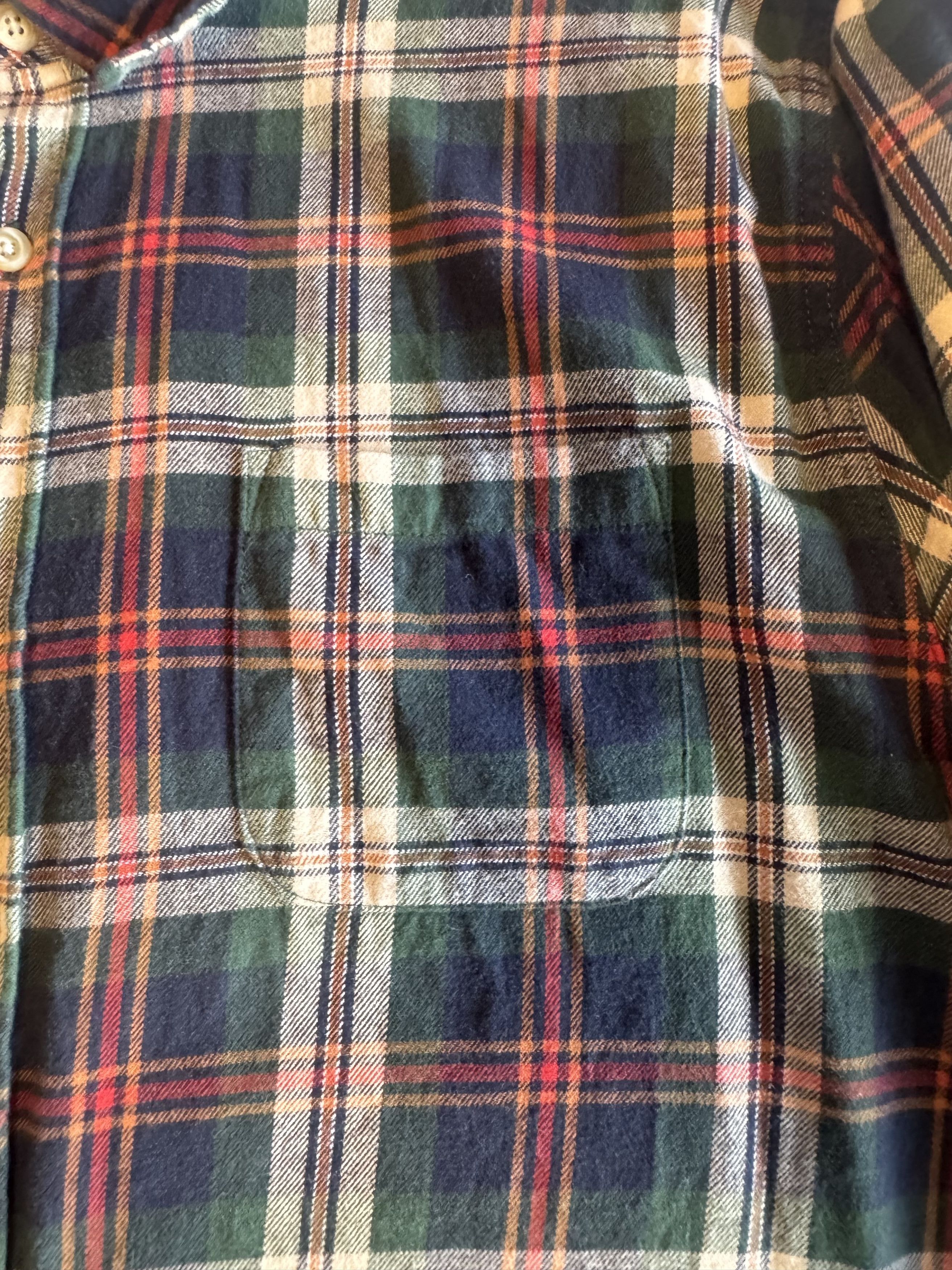 Marine Layer Marine Layer Flannel Button-UpBrushed Plaid Green Navy Red Size US L / EU 52-54 / 3 - 4 Thumbnail