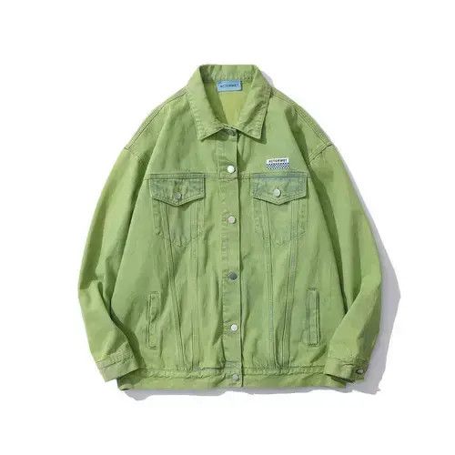 Designer Green Jeans Jacket Cardigan Size US XL / EU 56 / 4 - 1 Thumbnail