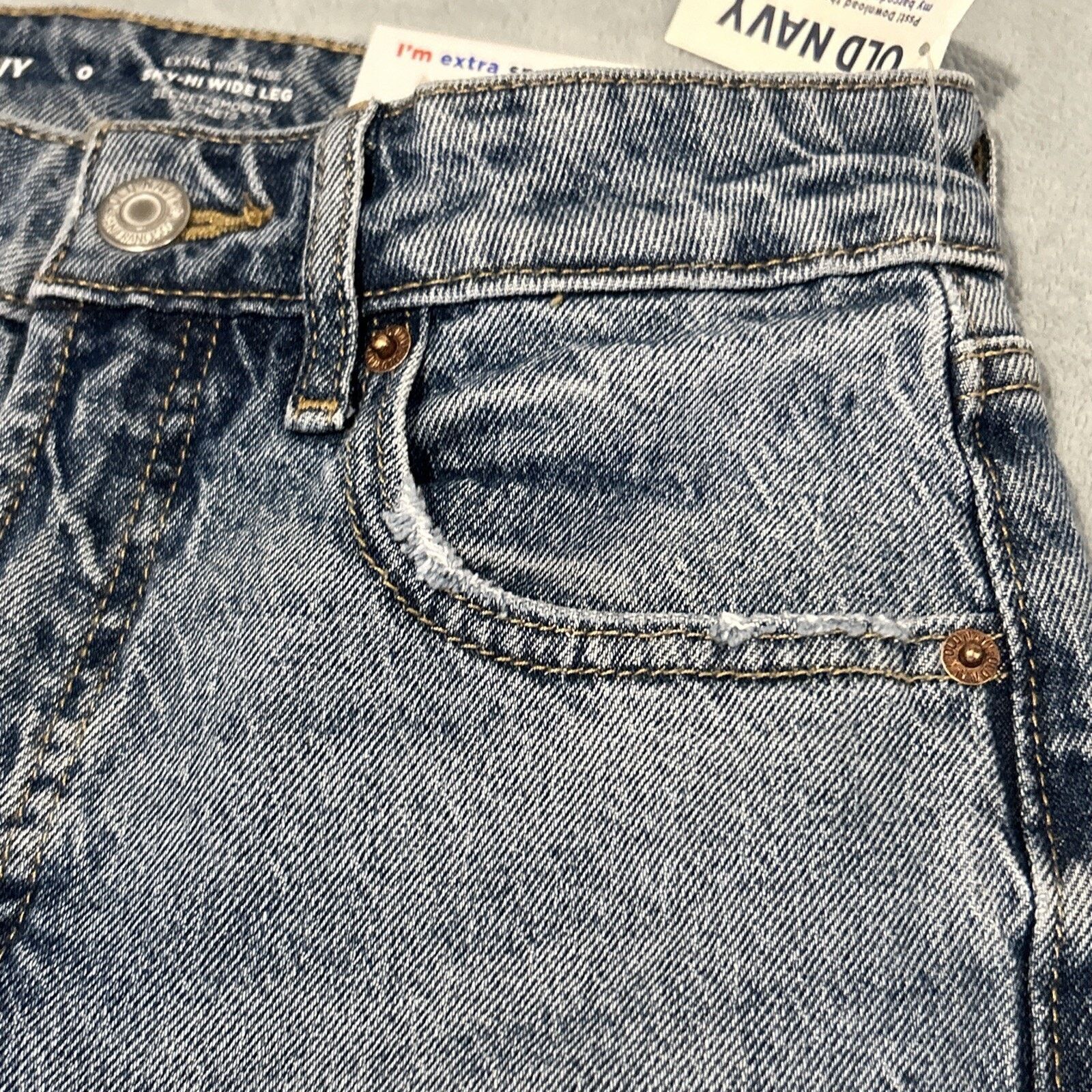Old Navy Beyond Baggy Jeans Womens Sz 0 27x30 Hamilton Loose Relax Size 25" / US 0 / IT 36 - 14 Thumbnail