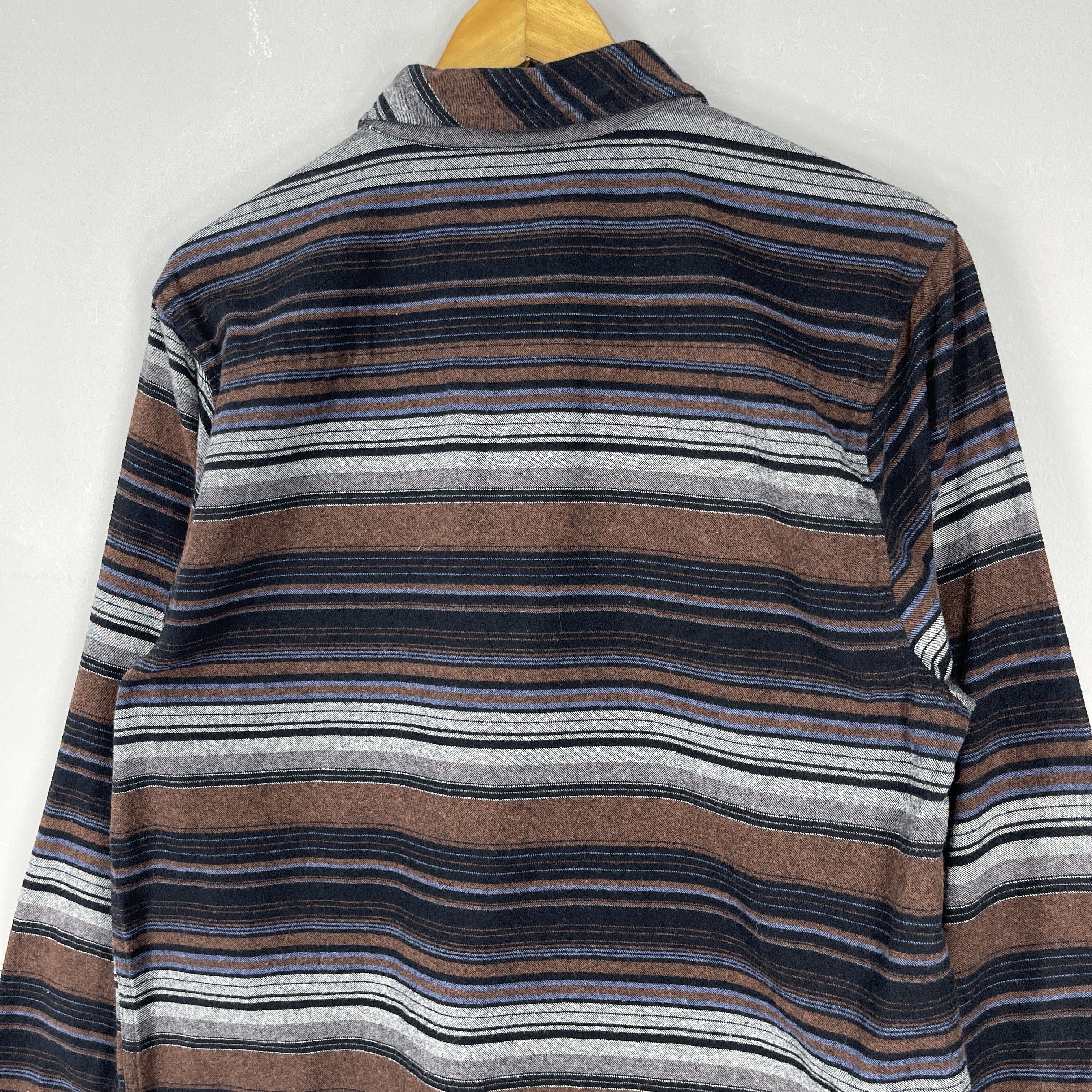 Flannel KOLBY Border Stripes Multicolor Flannel Button Up Size US M / EU 48-50 / 2 - 10 Thumbnail