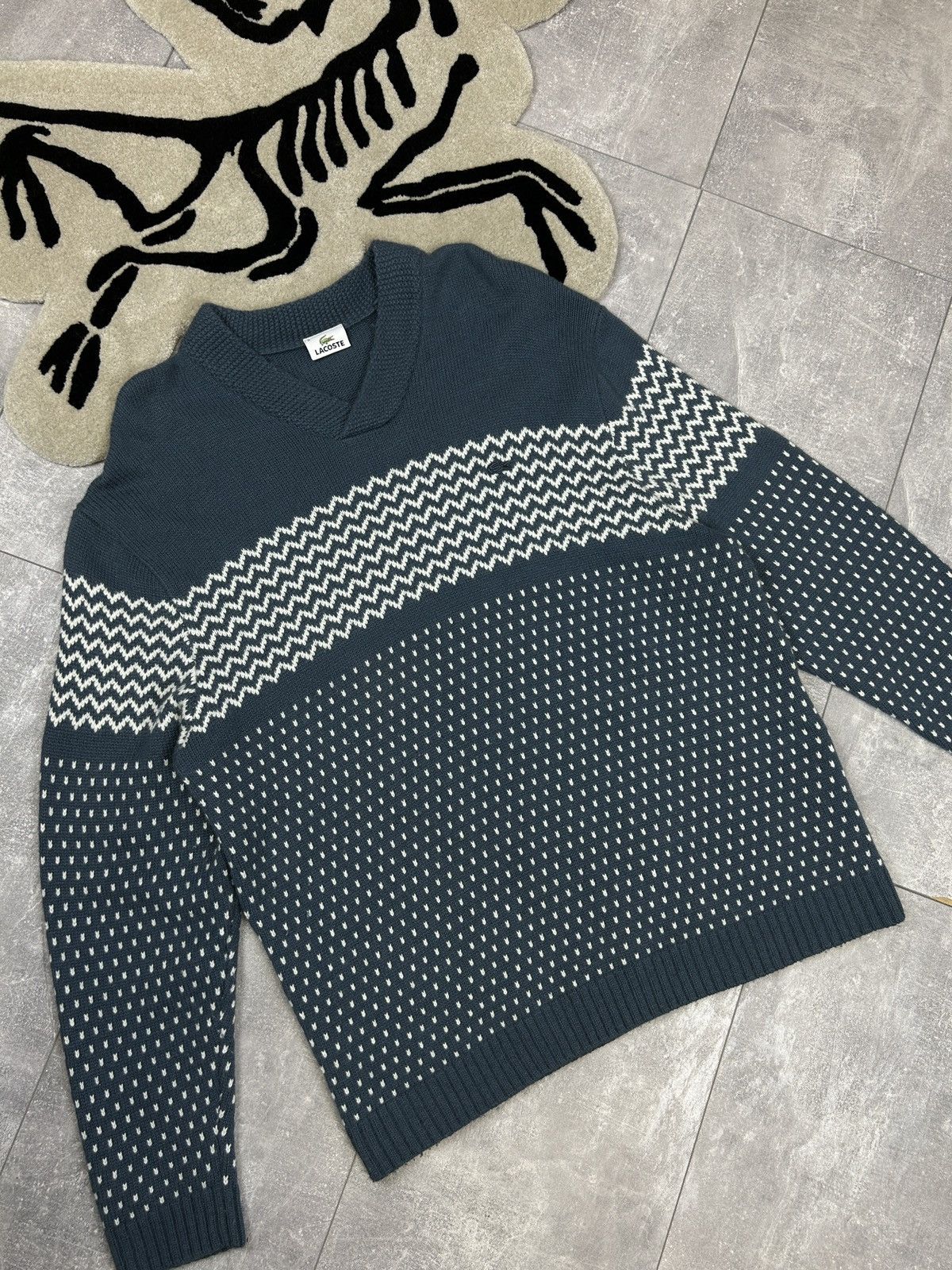 Lacoste Mens Vintage Lacoste sweater size XL Knitwear y2k rare 90s Size US XL / EU 56 / 4 - 11 Thumbnail