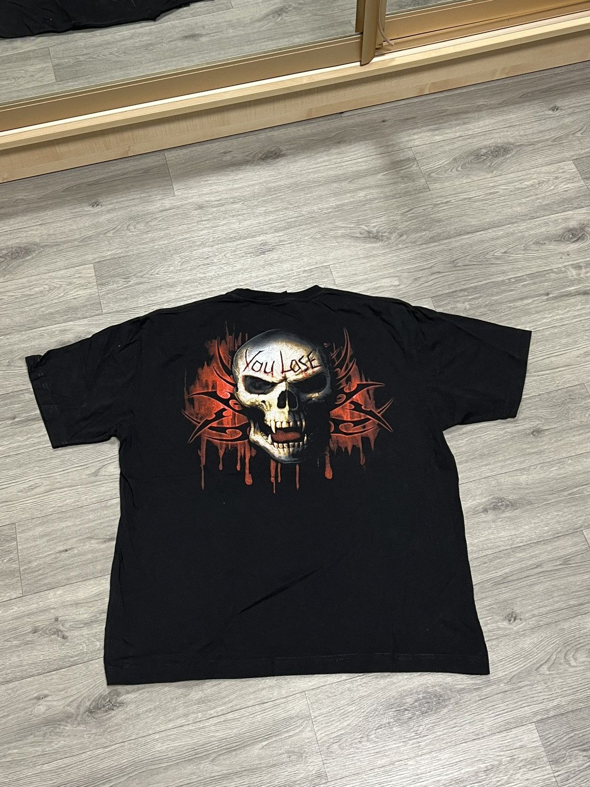 Vintage Vintage 90s Game Over Skull Tee You Lose Stitch Rare Size US XL / EU 56 / 4 - 2 Thumbnail