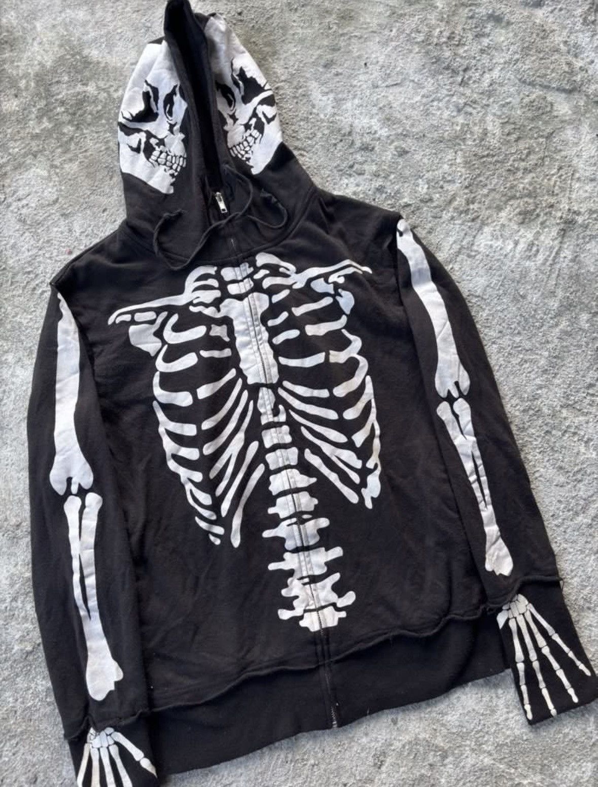 If Six Was Nine 🔥HOT🔥VINTAGE SKULL SKELETON ZIPPER HOODIE VERY RARE Size US M / EU 48-50 / 2 - 3 Thumbnail