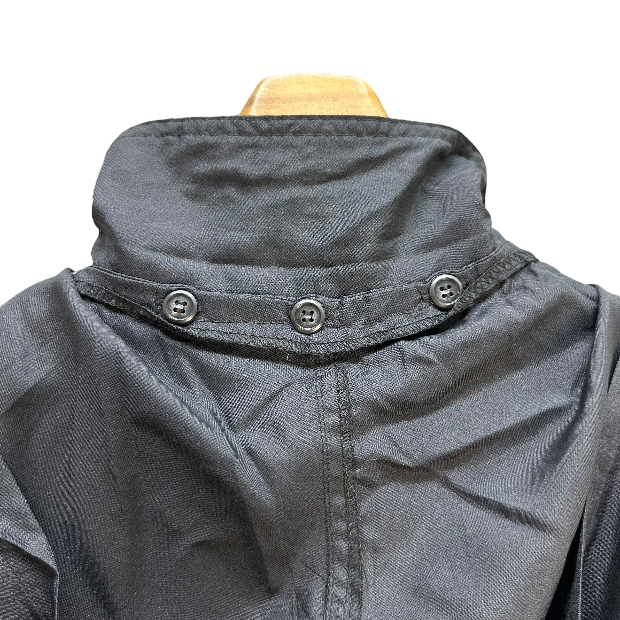 Fiorucci FLORUCCI Big Logo Detachable Hooded Green Overcoat #A45-1042 Size ONE SIZE - 3 Thumbnail