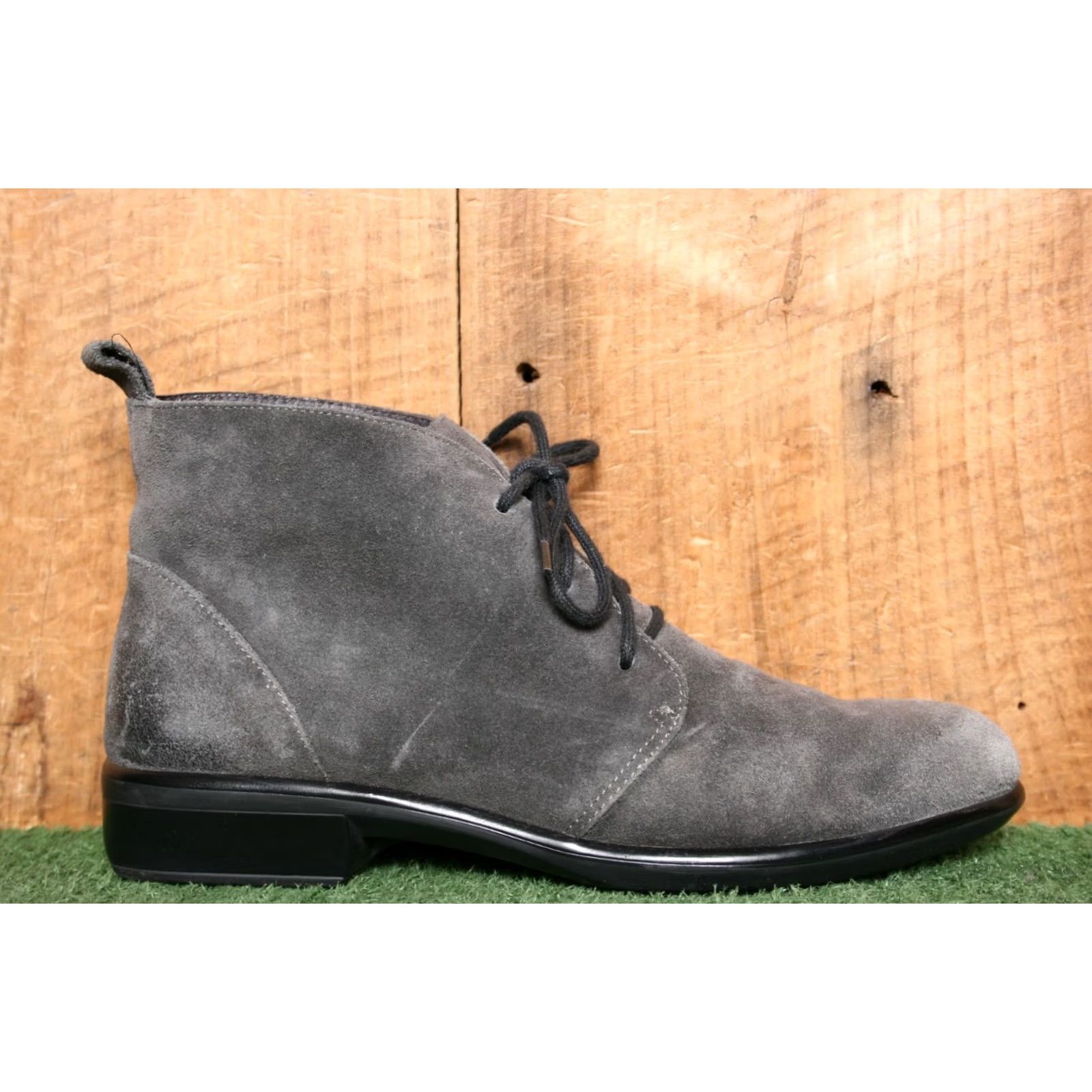 Vintage VINTAGE Naot Levanto Gray Burnished Suede Ankle Booties Shoe Bootie Women Closed Lace Up 6 US 37 EU Gray Size US 6 / IT 36 - 2 Thumbnail
