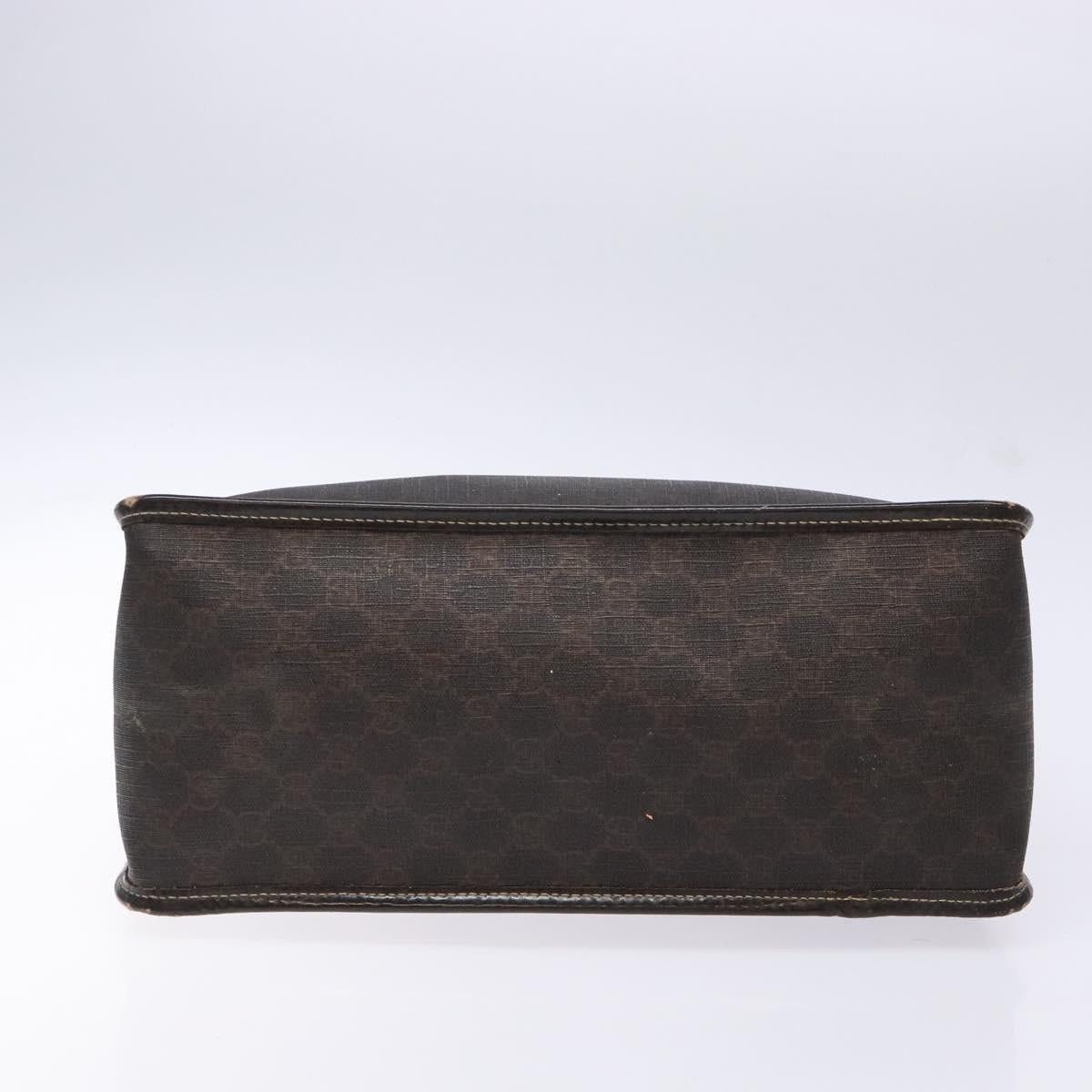 Gucci GUCCI GG Supreme Hand Bag Pvc Leather Gold Dark Brown Size ONE SIZE - 9 Thumbnail