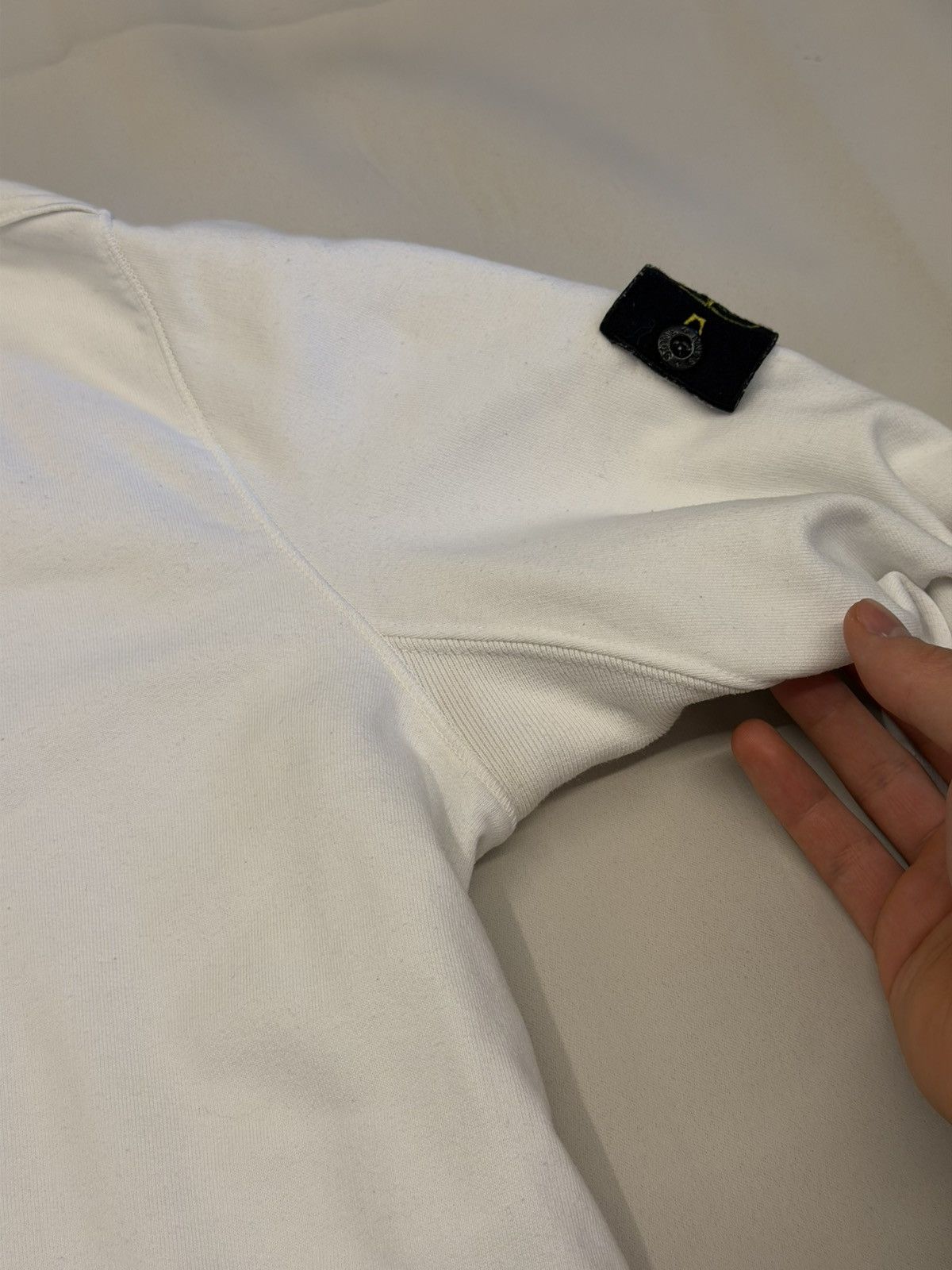 Stone Island Stone Island White Sweatshirt Size US L / EU 52-54 / 3 - 3 Thumbnail