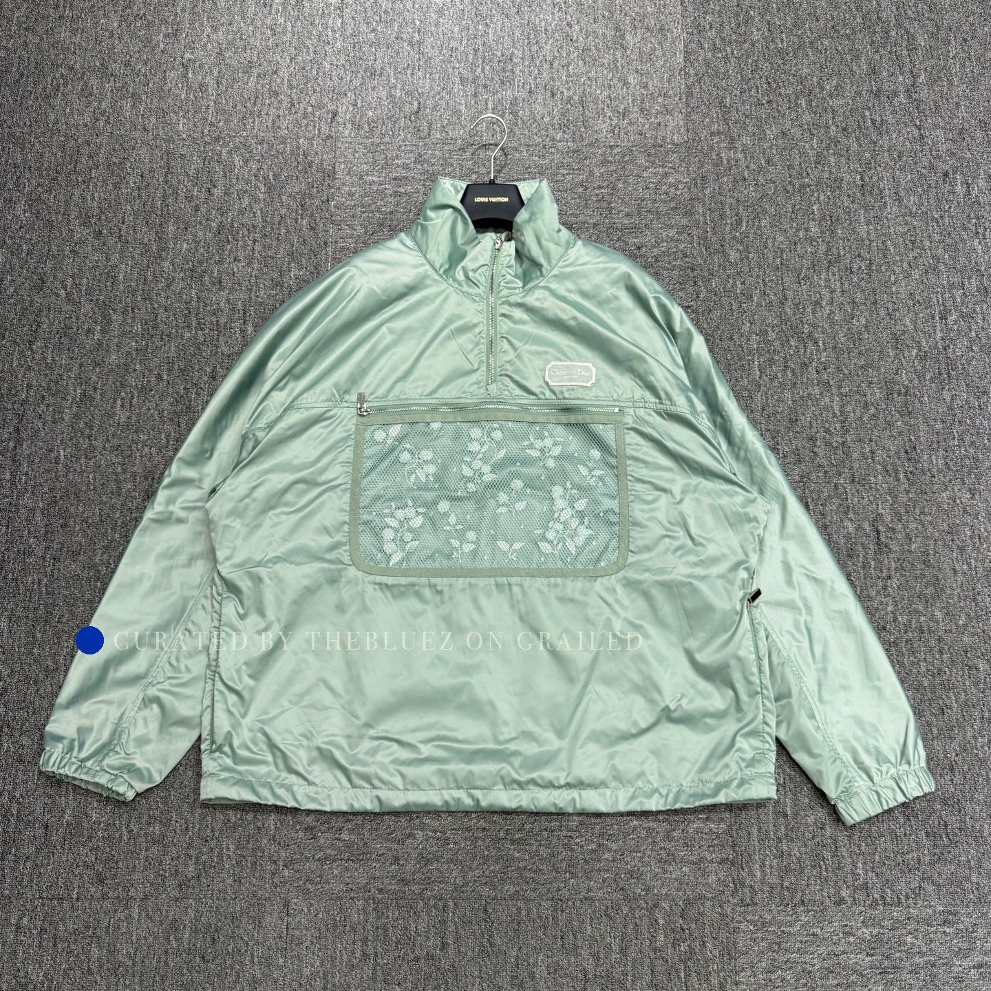 Dior Mint Green Half-Zip Shell Jacket Size US L / EU 52-54 / 3 - 1 Thumbnail