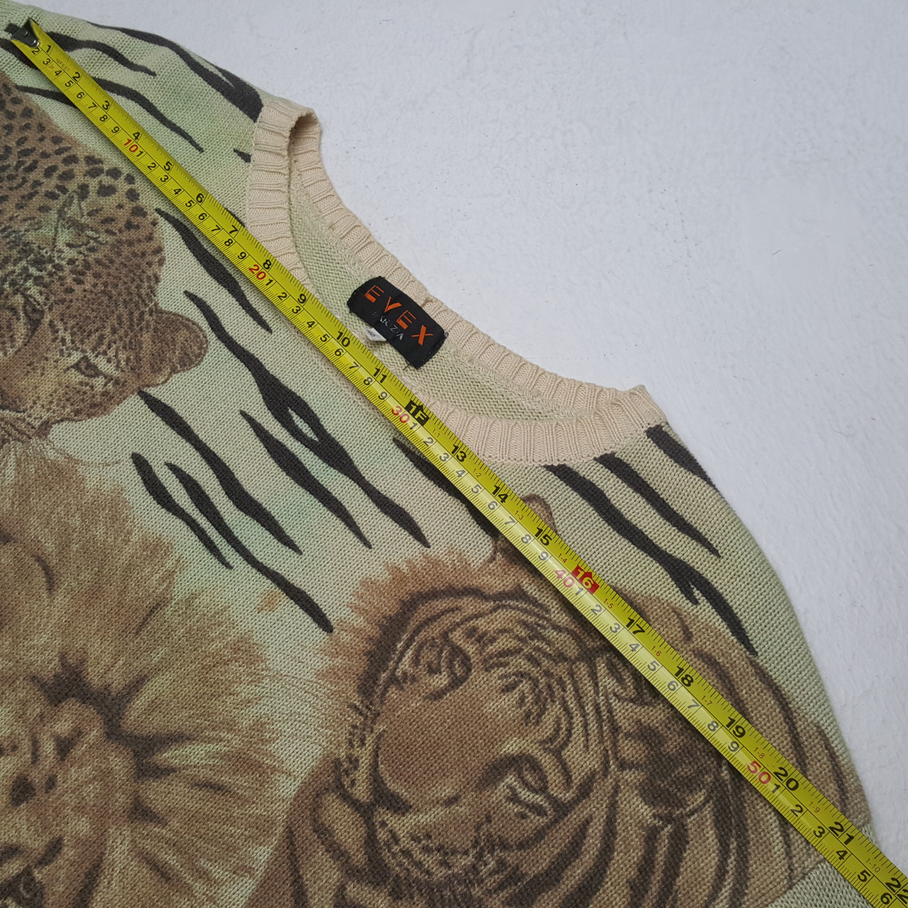 Japanese Brand Vintage Evex Wild Life x Japan Brand Habitat Knitwear RR1 Size L / US 10 / IT 46 - 6 Thumbnail