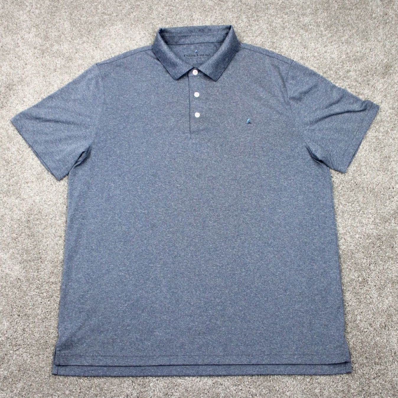 Vintage Tailor Vintage Polo Shirt Mens Large Blue 100% Polyester Short Sleeve Pullover Shirt Size US L / EU 52-54 / 3 - 2 Thumbnail