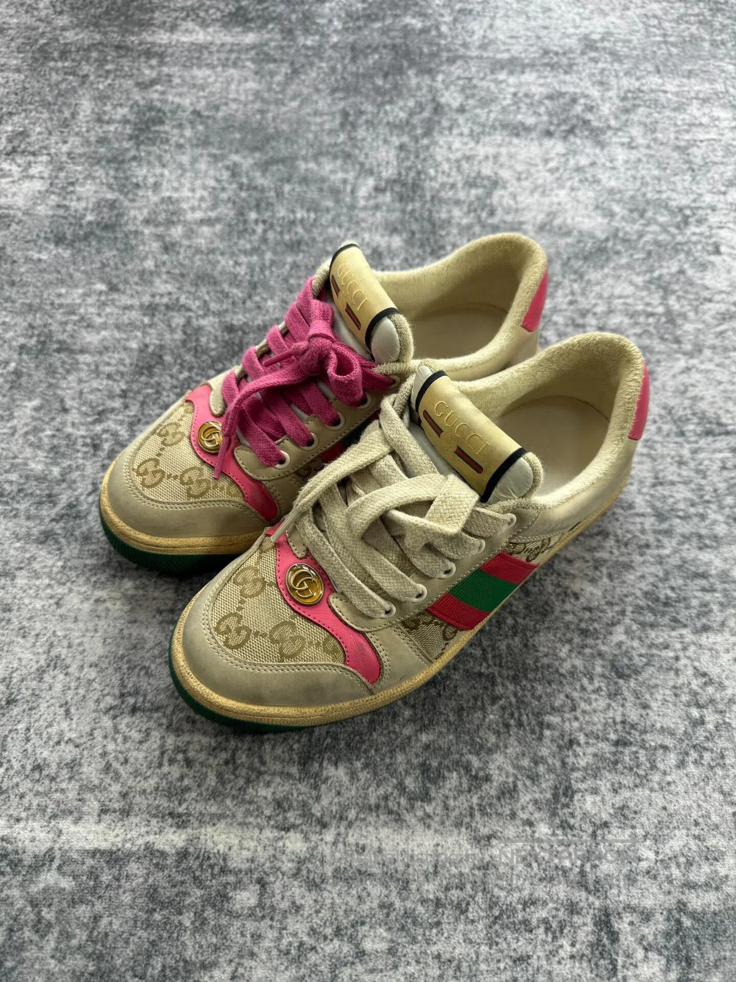 Gucci Guicci Pink Dirty Sneakers| Size US 5 / IT 35 - 1 Thumbnail