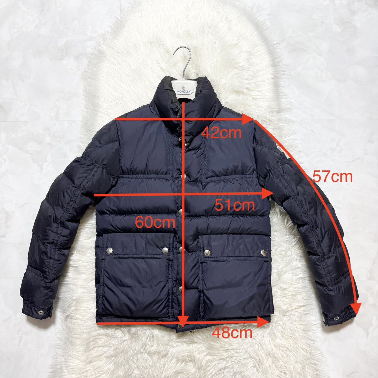 Moncler Authentic Moncler BREL Puffer Down Jacket 0 Dark Navy Size US XS / EU 42 / 0 - 4 Thumbnail