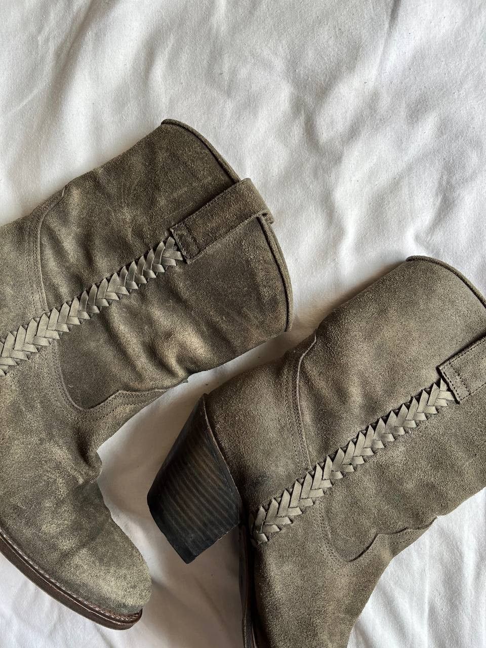 Sendra Sendra gray suede vintage above ankle cossacks biker boots Size US 9 / IT 39 - 6 Thumbnail