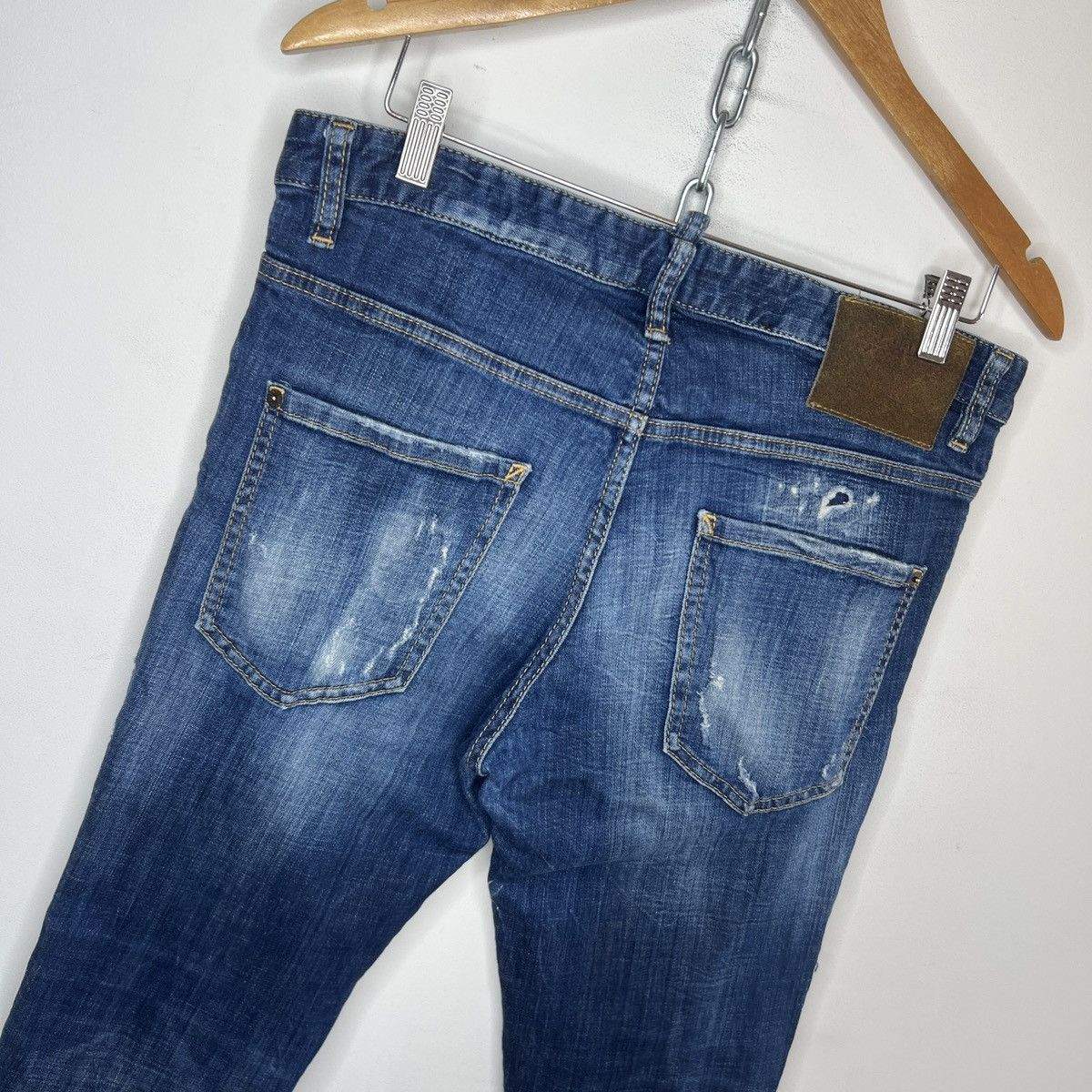 Dsquared2 Dsquared Jeans Slim Fit Blue Denim Italy Vintage Faded Y2K Size US 32 / EU 48 - 8 Thumbnail