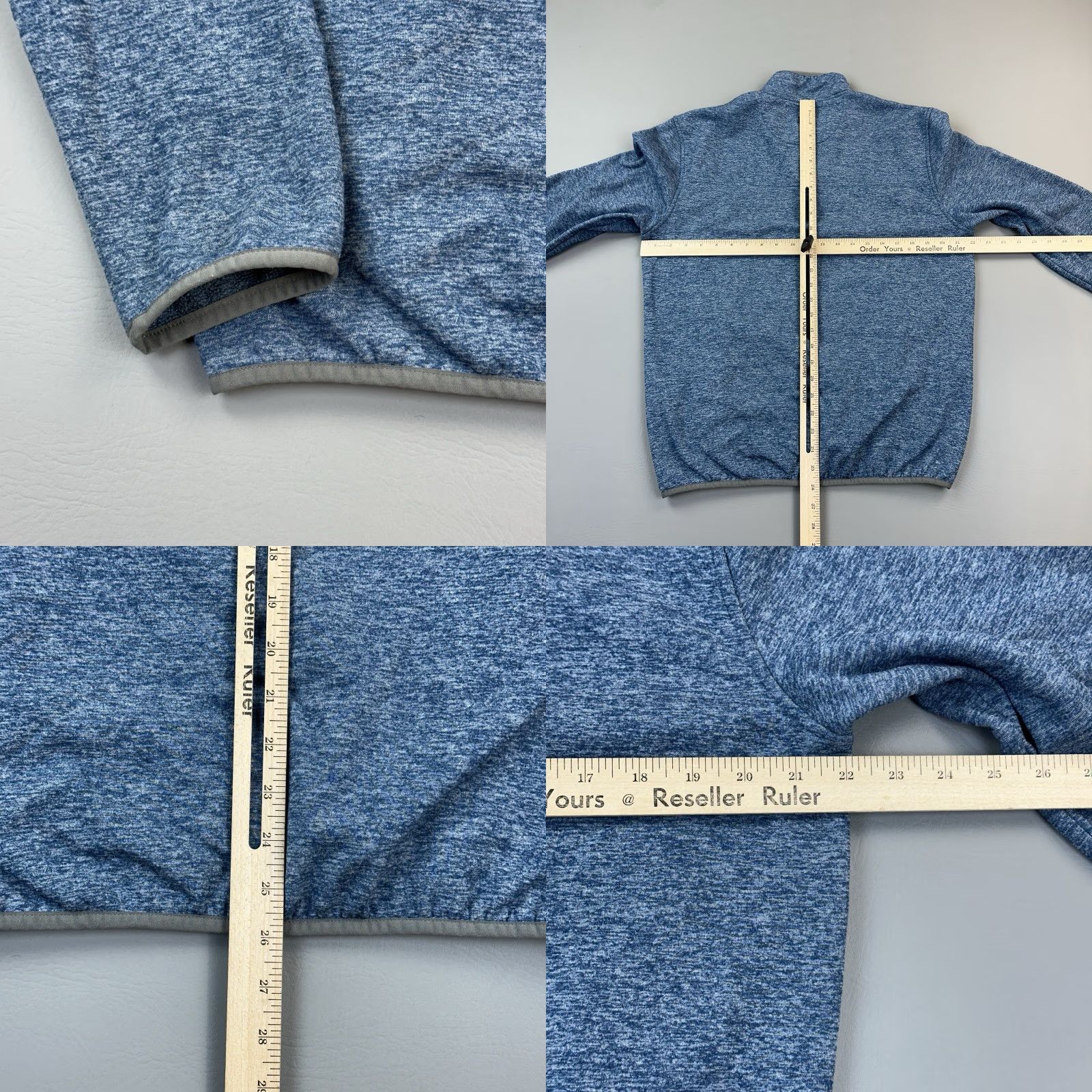 johnnie-O Johnnie-O Sweater Mens Medium Blue Fleece 1/4 Snap Henley Pullover Golf Casual Size US M / EU 48-50 / 2 - 9 Thumbnail