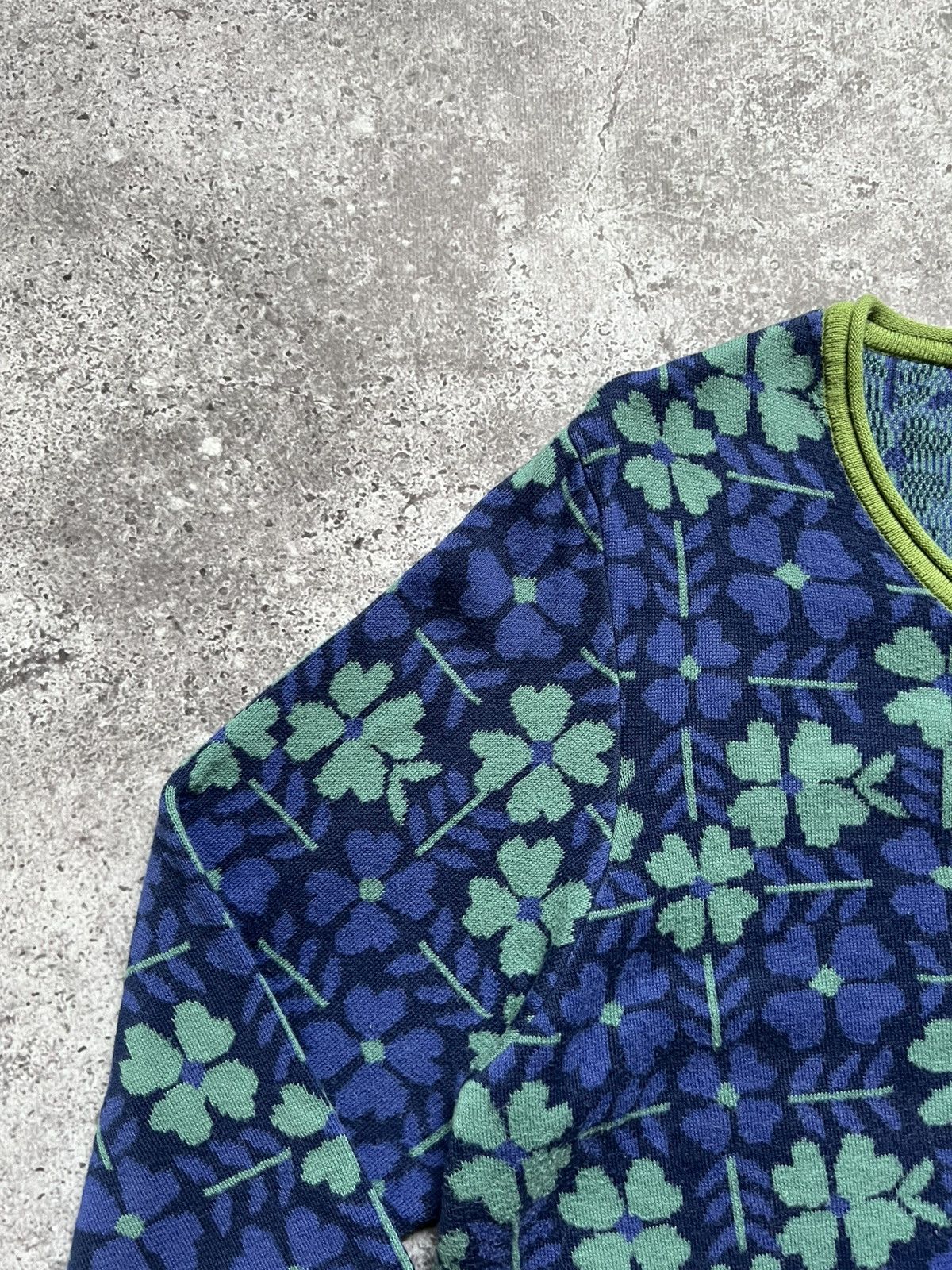 Designer Gudrun Sjoden Floral Print Cotton Cardigan Sweater Size M / US 6-8 / IT 42-44 - 4 Thumbnail