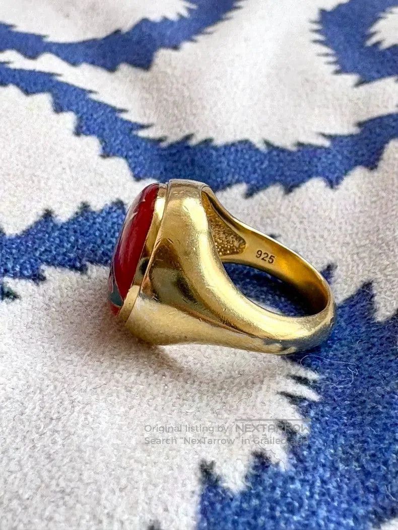 Vivienne Westwood Vivienne Westwood Red Enamel Ring. Size ONE SIZE - 2 Thumbnail