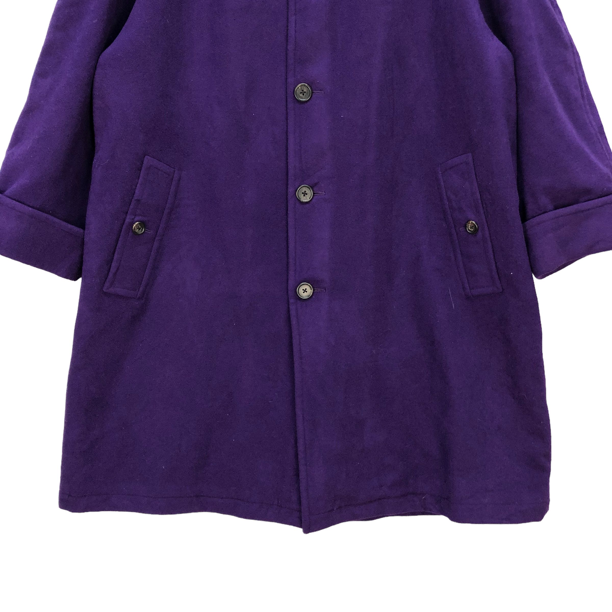 Ralph Lauren RALPH LAUREN PURPLE WOOL LONG COAT #7345-131 Size US L / EU 52-54 / 3 - 3 Thumbnail