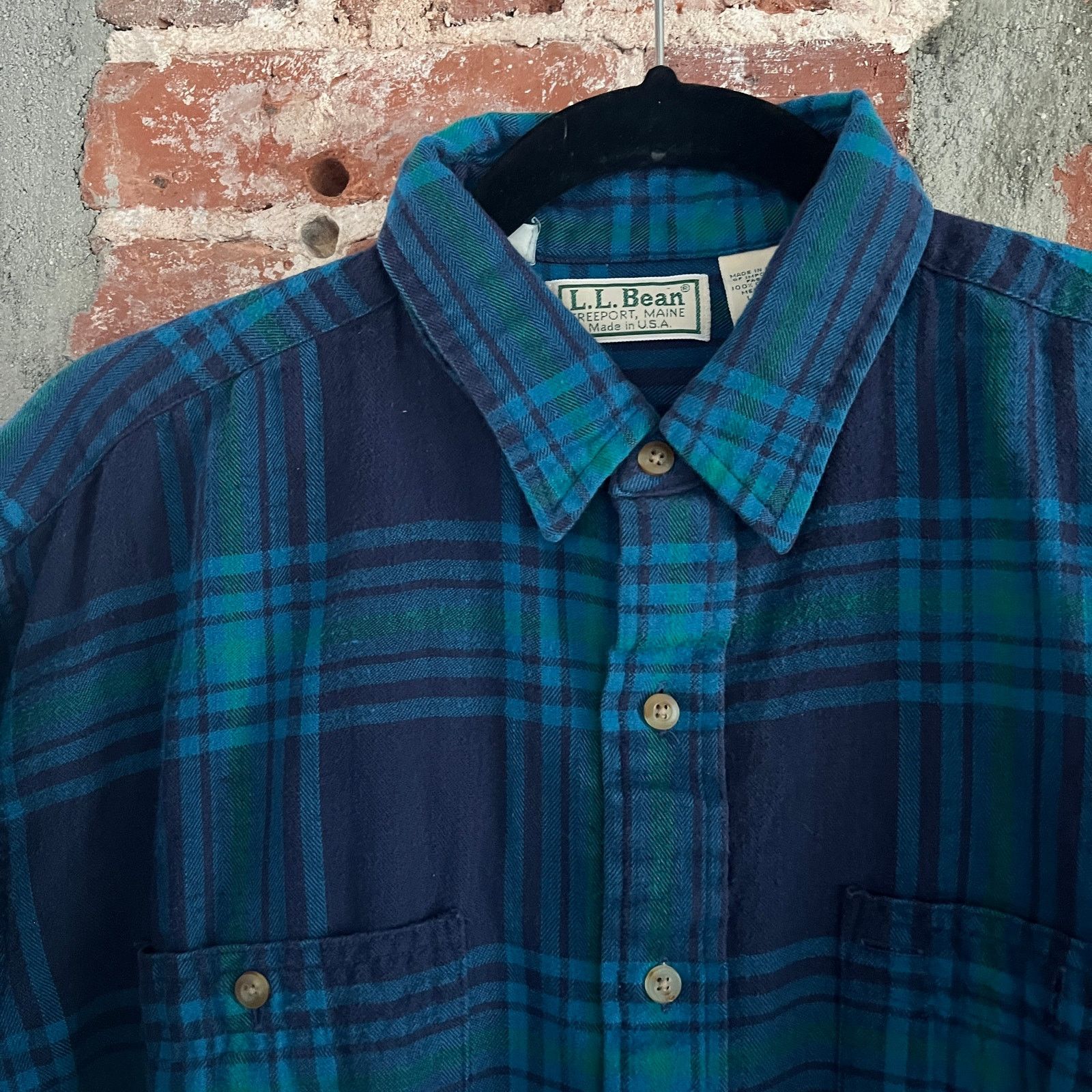 L.L. Bean VTG L.L. BEAN Freeport Men's Flannel Shirt USA L 24x29 Size US L / EU 52-54 / 3 - 1 Thumbnail