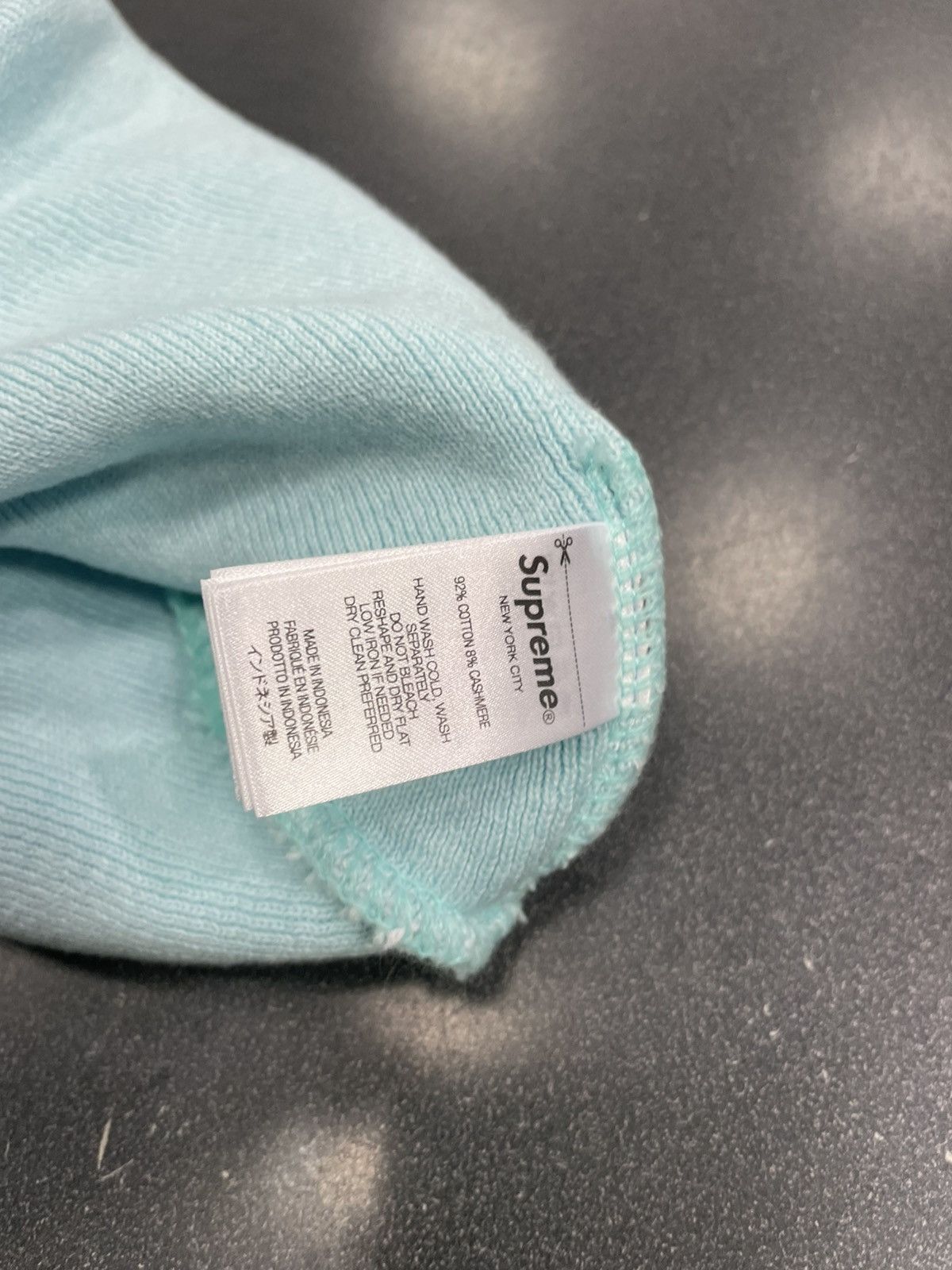 Supreme Supreme Baby Blue Beanie Size ONE SIZE - 3 Thumbnail