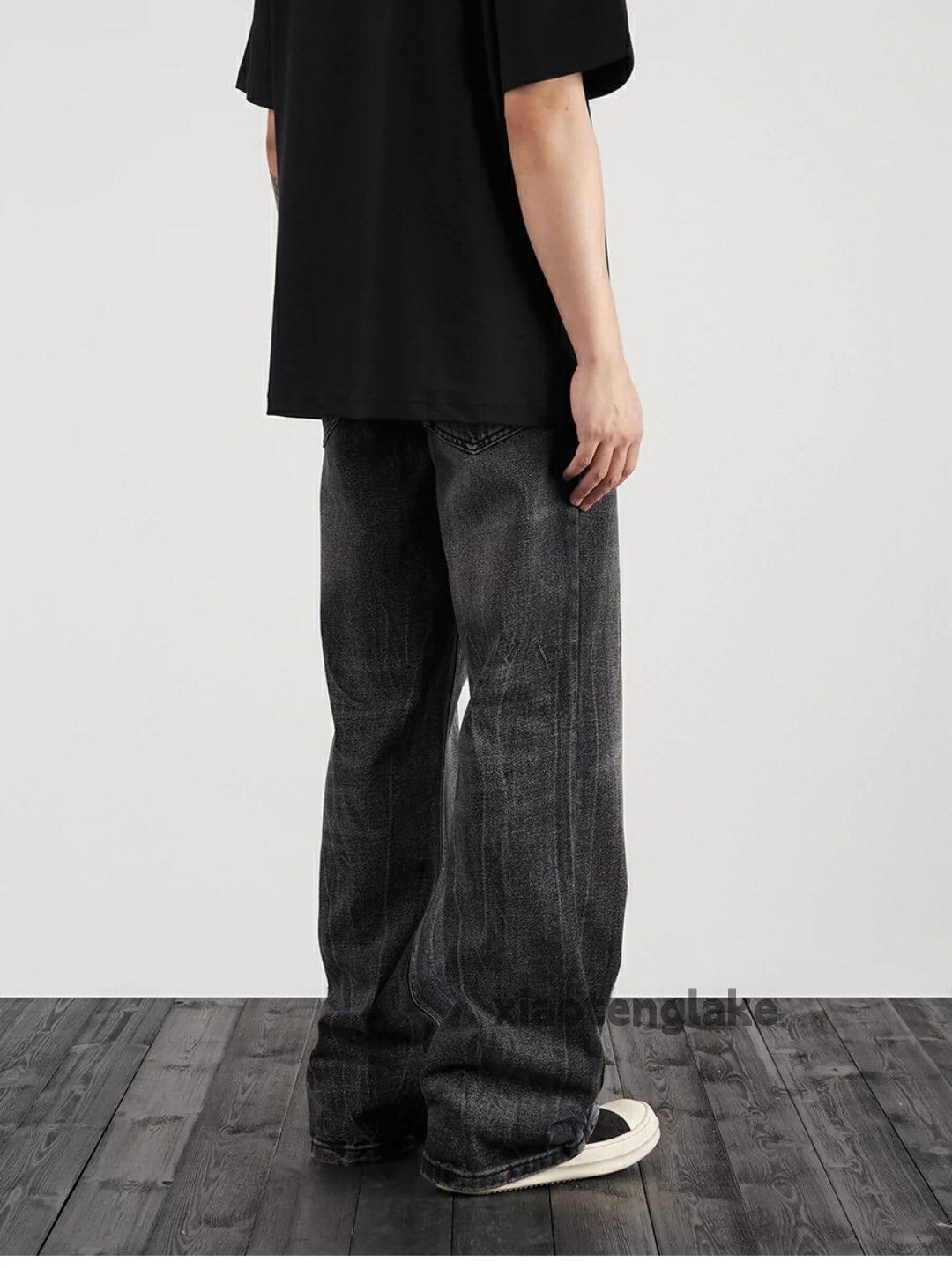 Jean × Vintage washed faded cleanfit yuppie bootcut grunge flared jeans Size US 32 / EU 48 - 3 Thumbnail