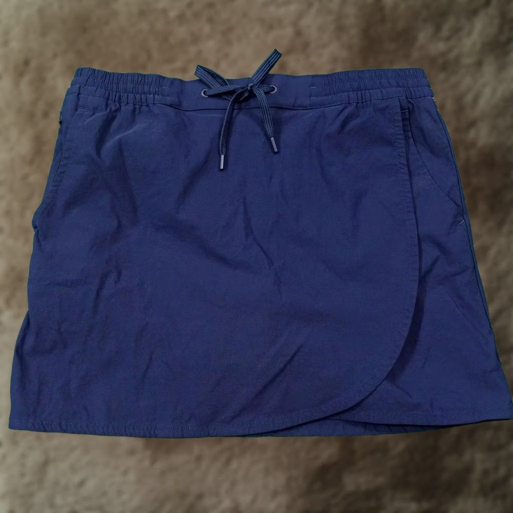 Eddie Bauer Eddie Bauer Skirt Womens Medium Blue Drawstring Athletic Elastic Wrap Pocket Size 32" / US 10 / IT 46 - 1 Thumbnail