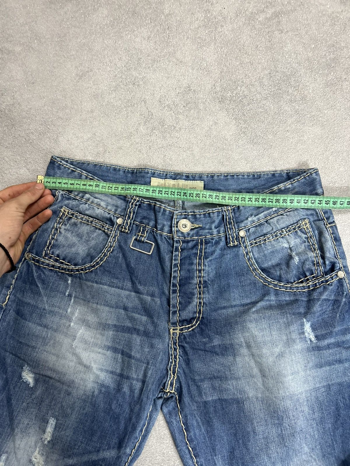 True Religion VTG True Religion Type! Balenci Distressed Washed Y2K Jeans Size US 32 / EU 48 - 9 Thumbnail