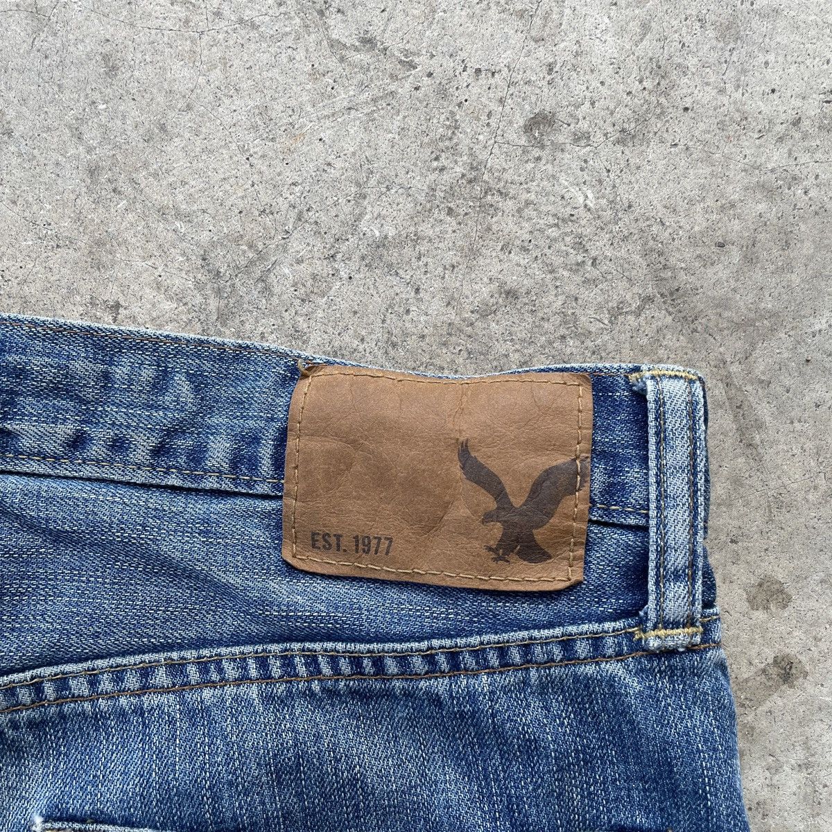American Eagle Outfitters × Jean × Vintage Vintage American Eagle Outfitters Distressed Faded Jeans Size US 31 - 9 Thumbnail