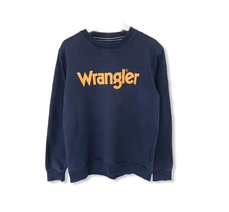 Cowboy Equipment × Vintage × Wrangler Wrangler Spell Out Sweatshirt Size US S / EU 44-46 / 1 - 1 Thumbnail