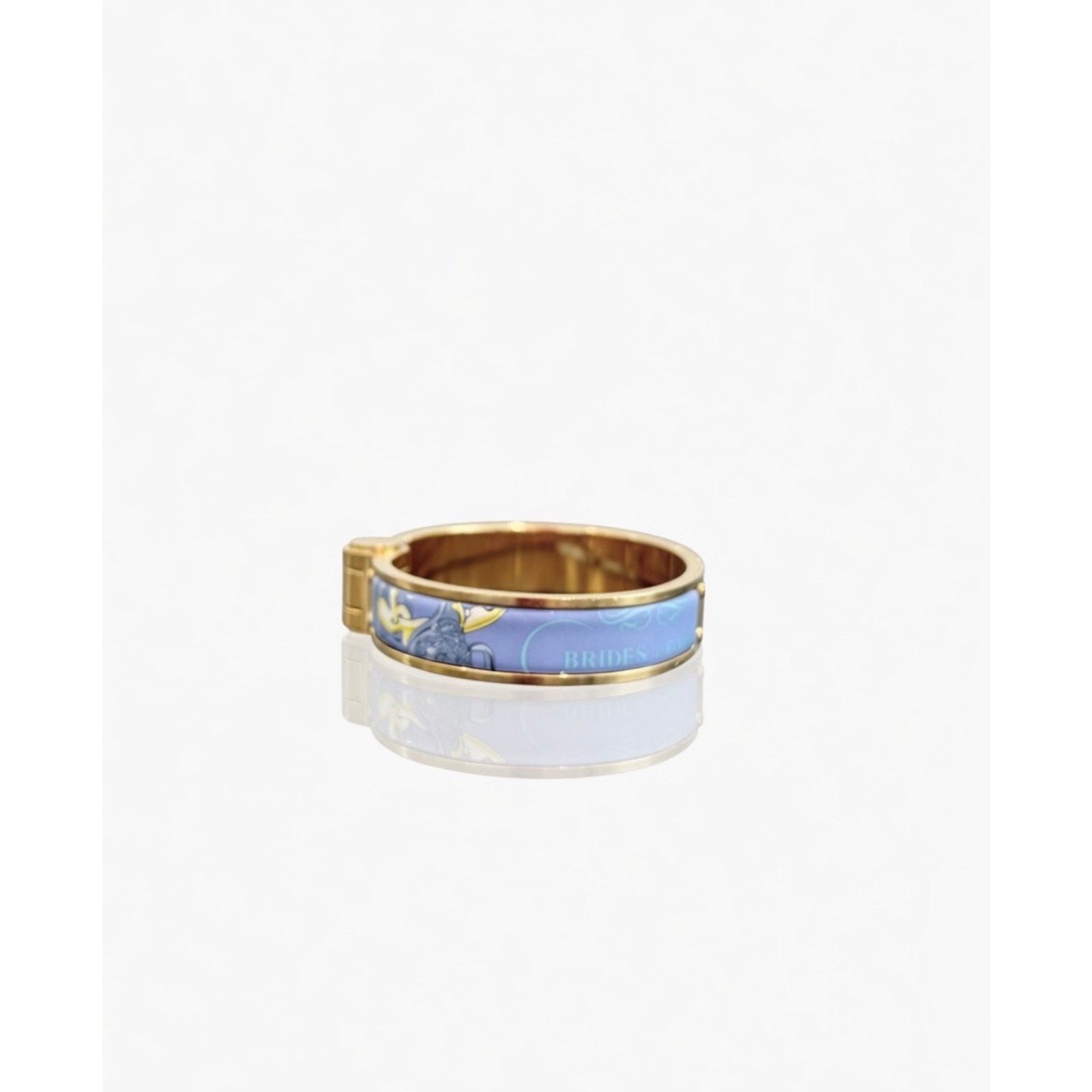 Hermes Hermès Paris Brides de Gala Blue Enamel Bangle Bracelet Size ONE SIZE - 6 Thumbnail