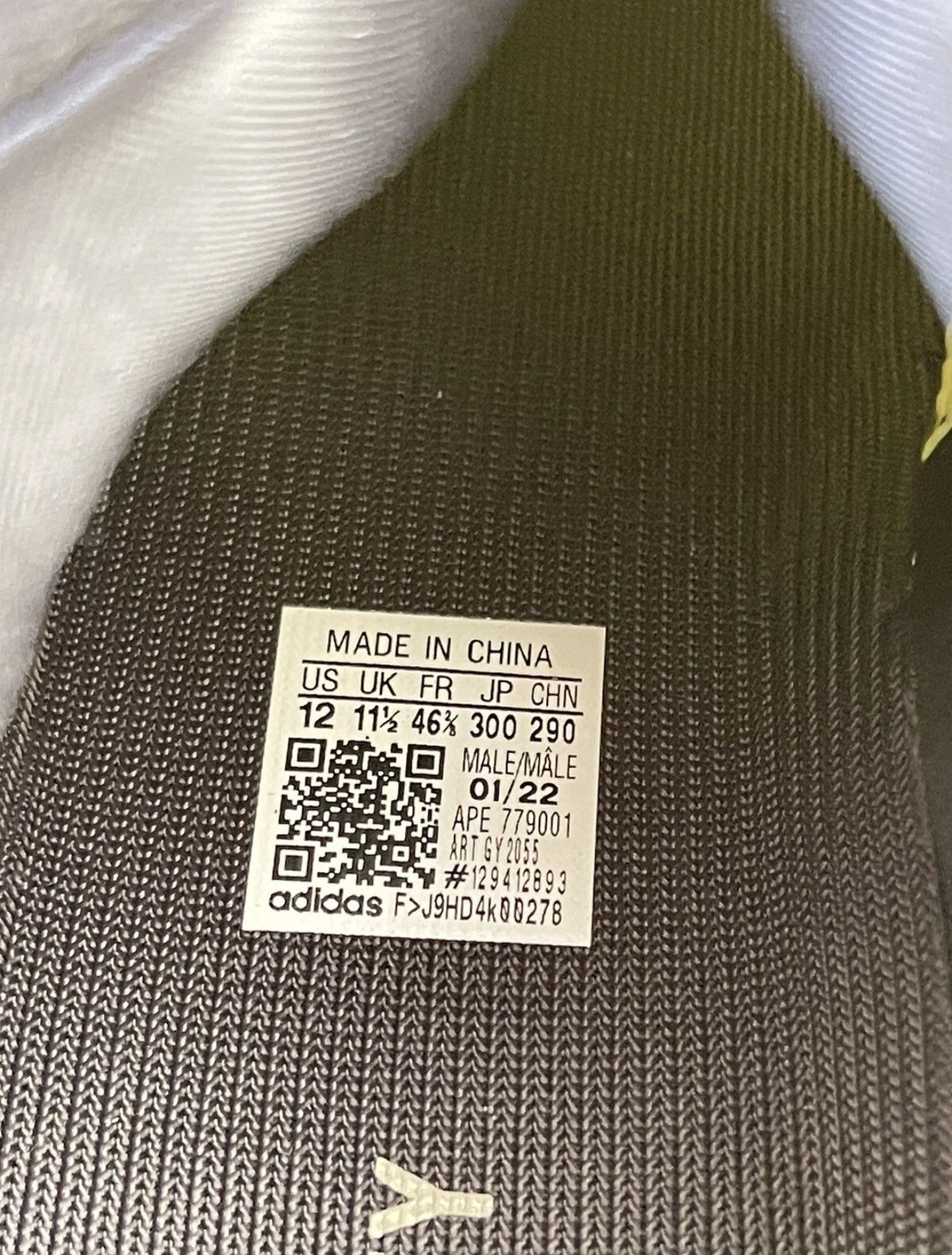 Adidas ADIDAS Yeezy Boost 700 MNVN Laceless GY2055 Phosphor Size 12 Size US 12 / EU 45 - 10 Thumbnail