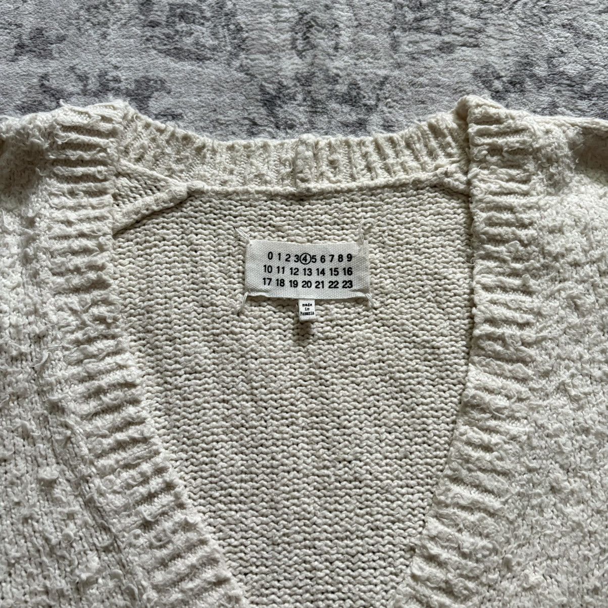 Maison Margiela Maison Margiela Knit Cardigan Sweater Cream Size US XL / EU 56 / 4 - 4 Thumbnail