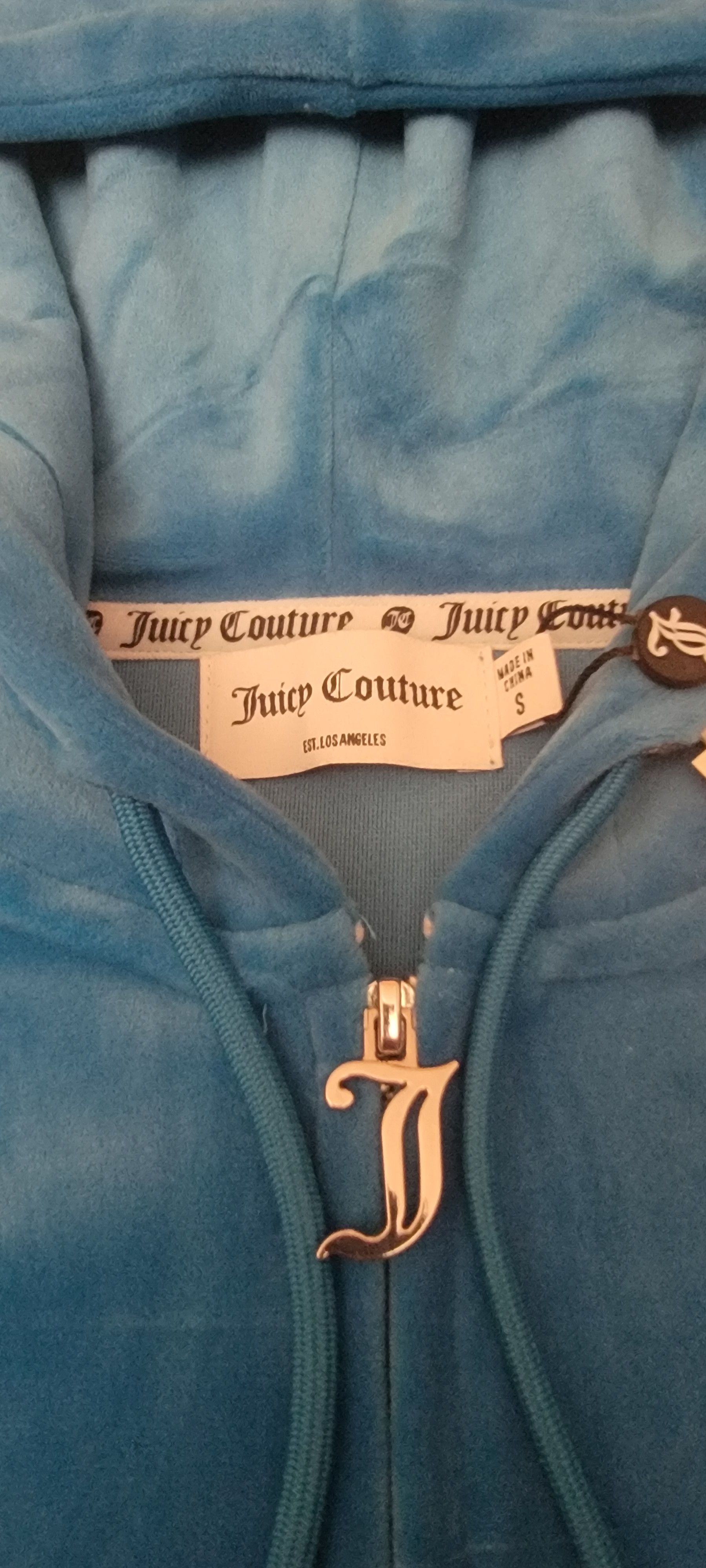 Juicy Couture OG Big Bling Velour Hoodie Size S / US 4 / IT 40 - 2 Thumbnail