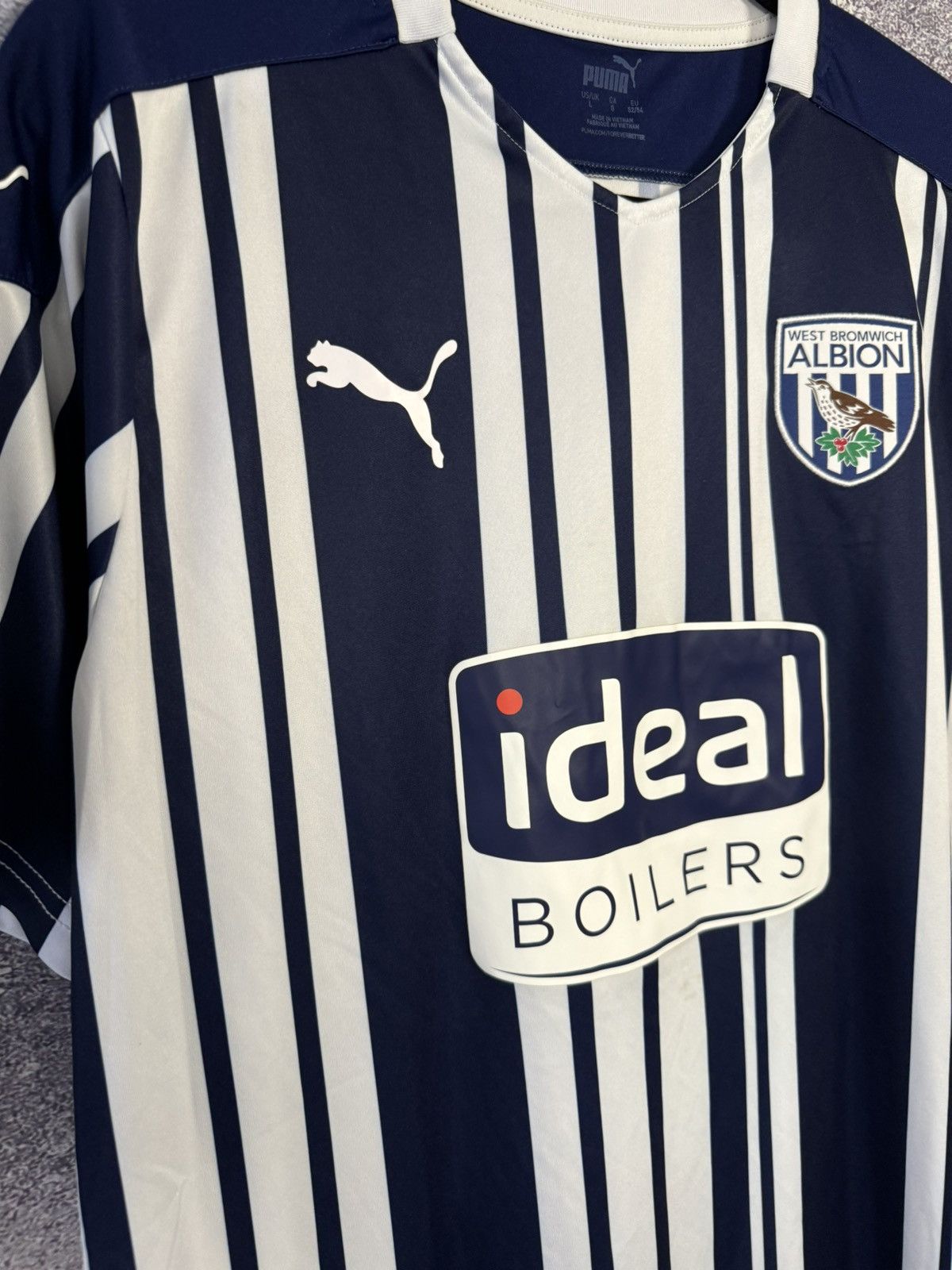Puma × Vintage Vintage West Bromwich 2020/21 Puma Jersey blokcore Size US L / EU 52-54 / 3 - 6 Thumbnail