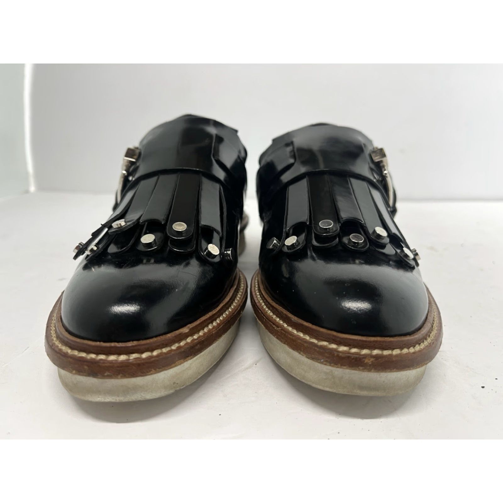 Vintage TOD'S Women’s Loafers Fringe Leather Black Made in Italy US 6 EU 36 Size US 6 / IT 36 - 5 Thumbnail